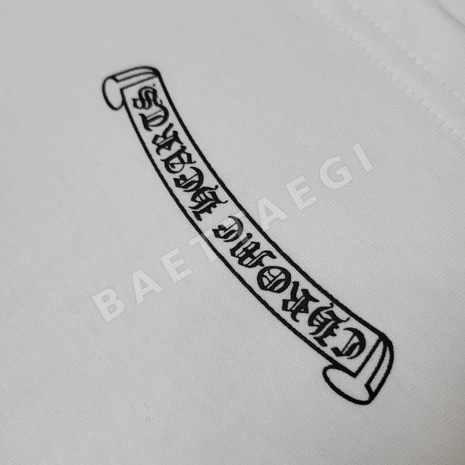 크롬하츠 크로스 프린트 남성 반팔 티셔츠 상세 이미지 5