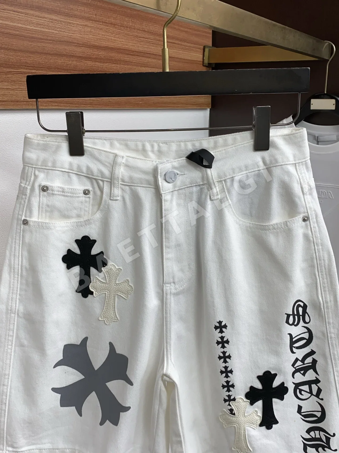 크롬하츠 데님 남성 반바지 상세 이미지 2