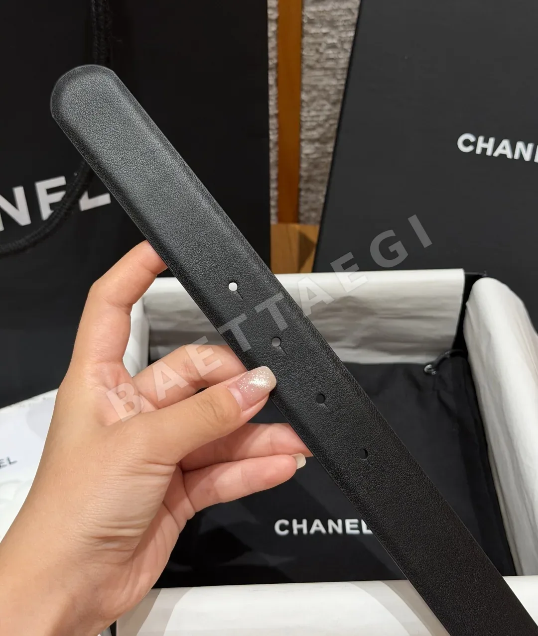 샤넬 클래식 더블 C 가죽 벨트 상세 이미지 8