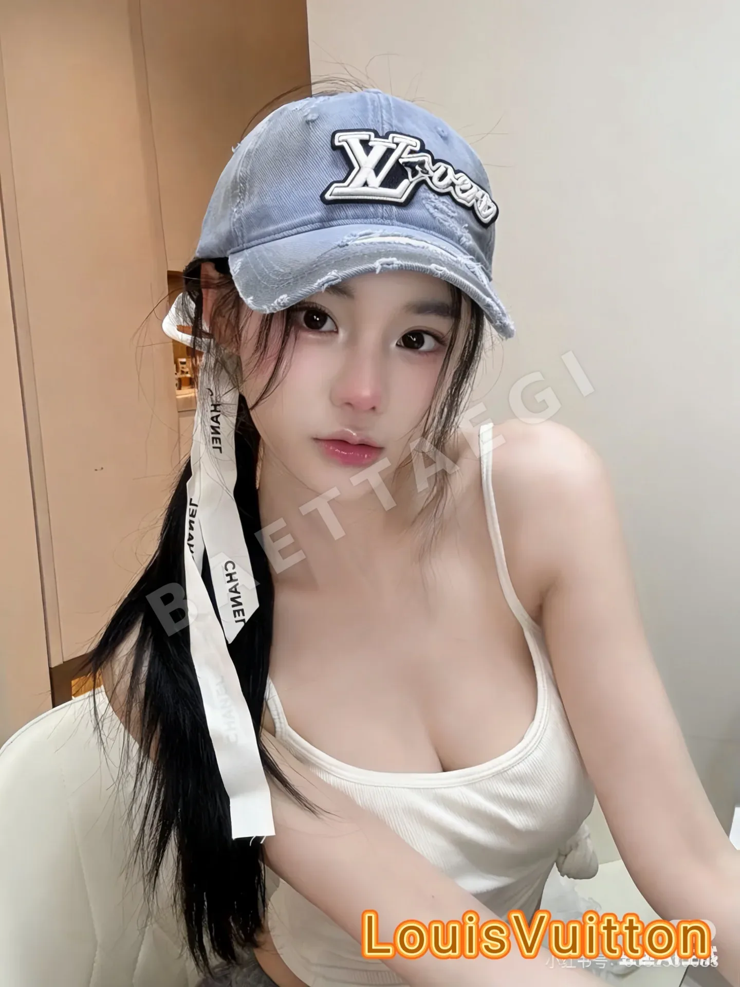 루이비통 LV 손상 가공 베이스볼캡 186272