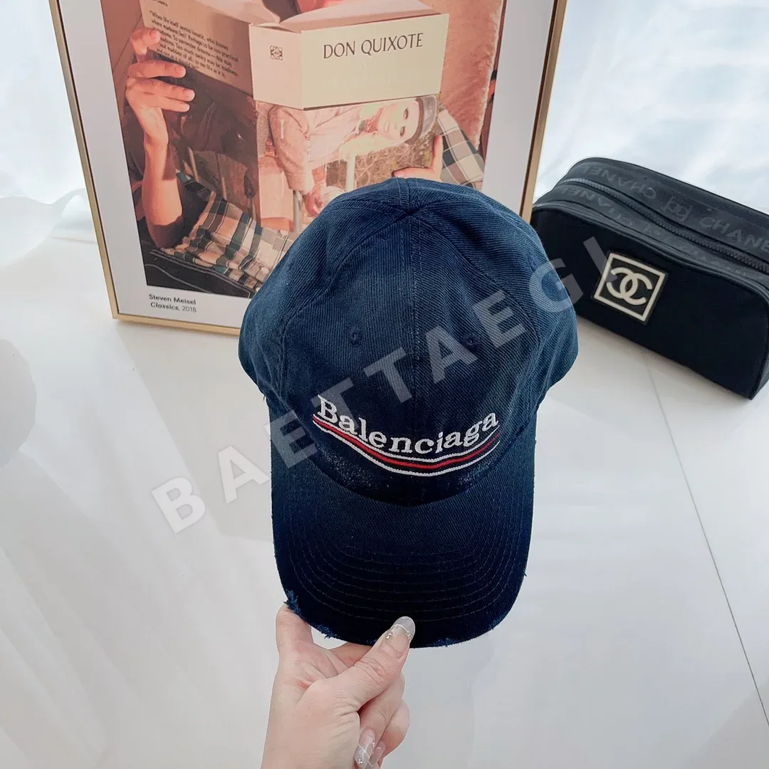 발렌시아가 워시드 데미지 가공 베이스볼 캡 상세 이미지 5