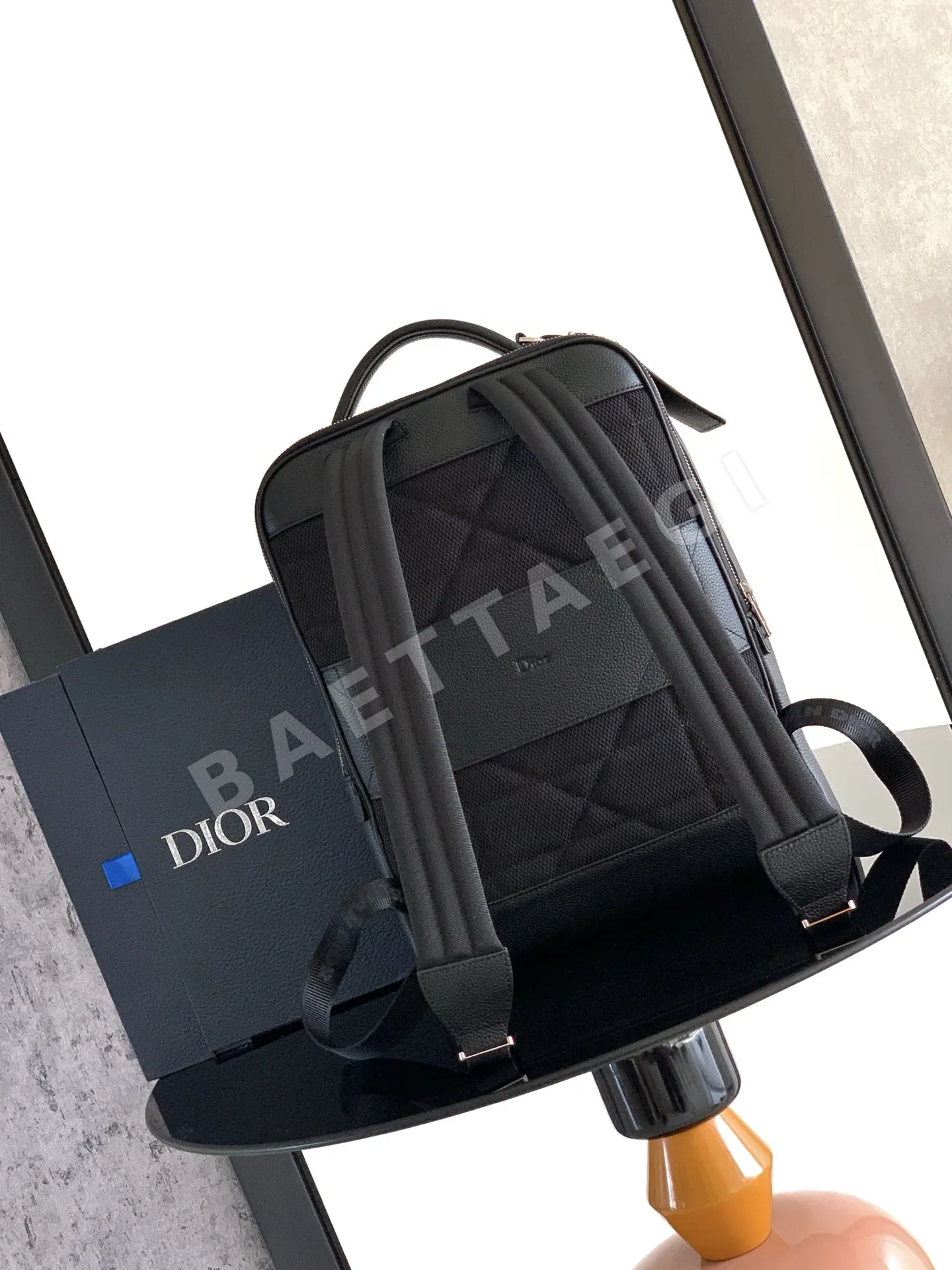 디올 CD 아이콘 소가죽 백팩 15 인치 노트북 가방 상세 이미지 3