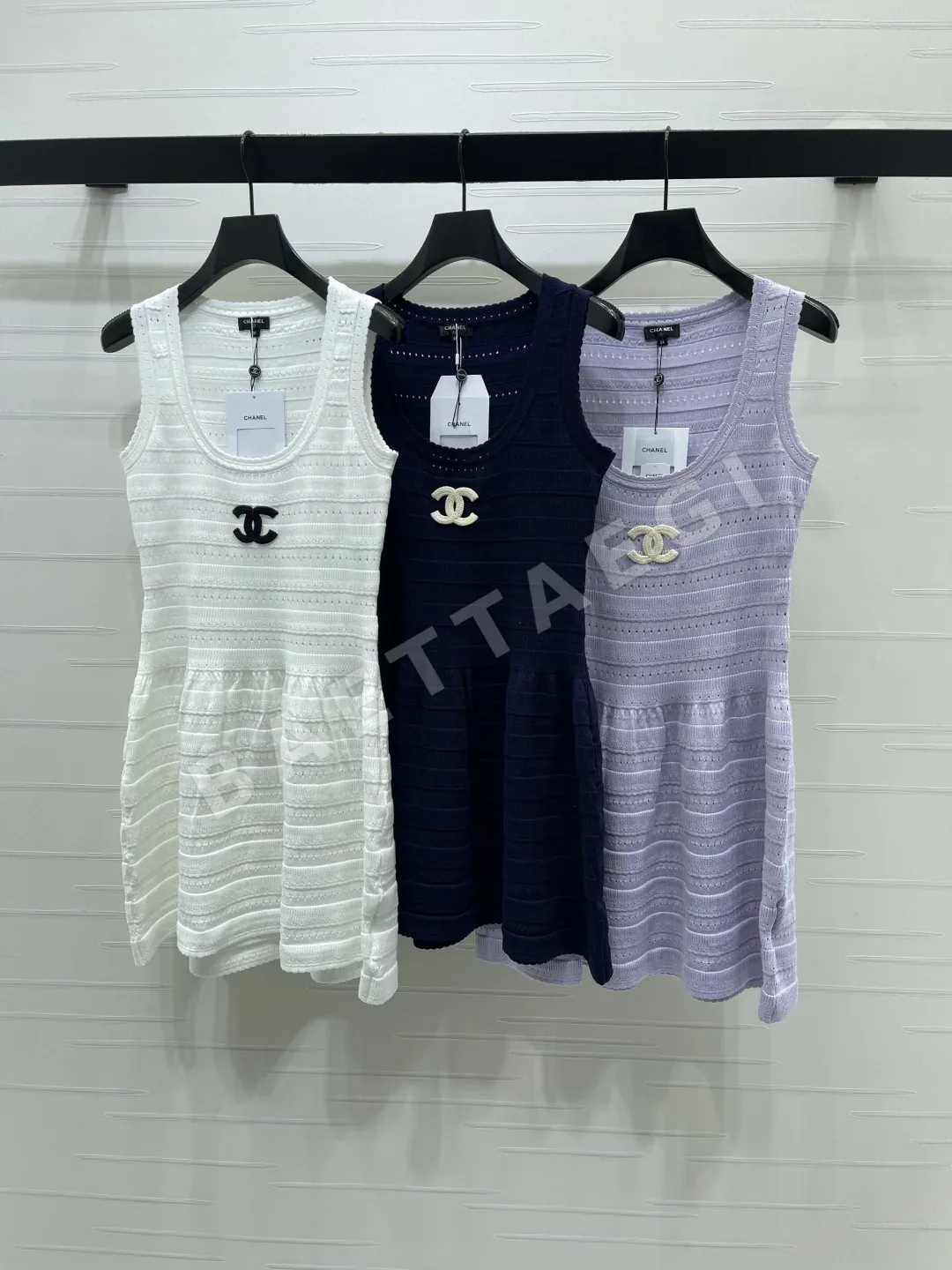 샤넬 더블 C 로고 울 원피스 104008