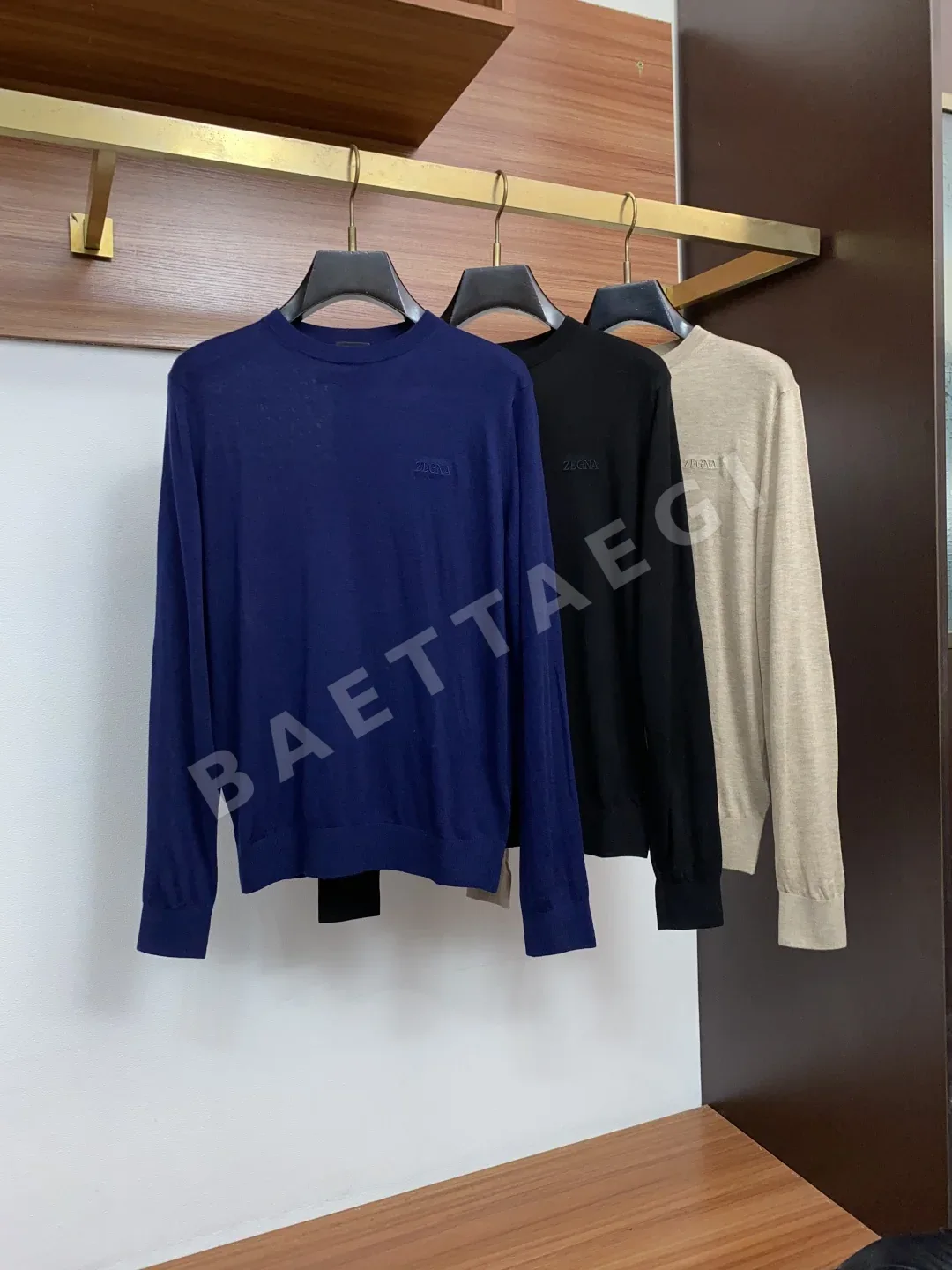 제냐 울 혼방 터틀넥 남성 긴팔 티셔츠 상세 이미지 11