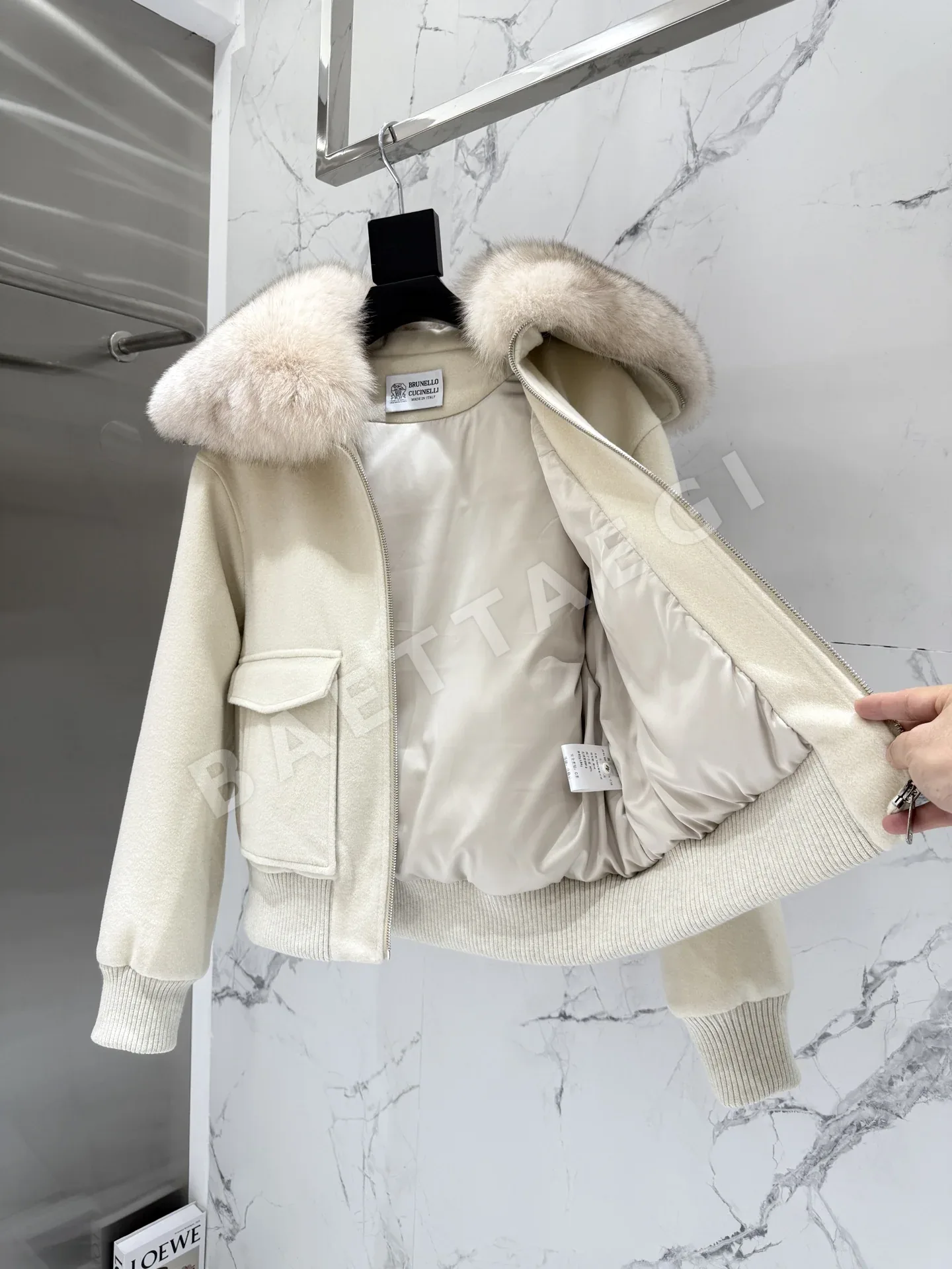 로로피아나 폭스 캐시미어 구스다운 여성 자켓 상세 이미지 6
