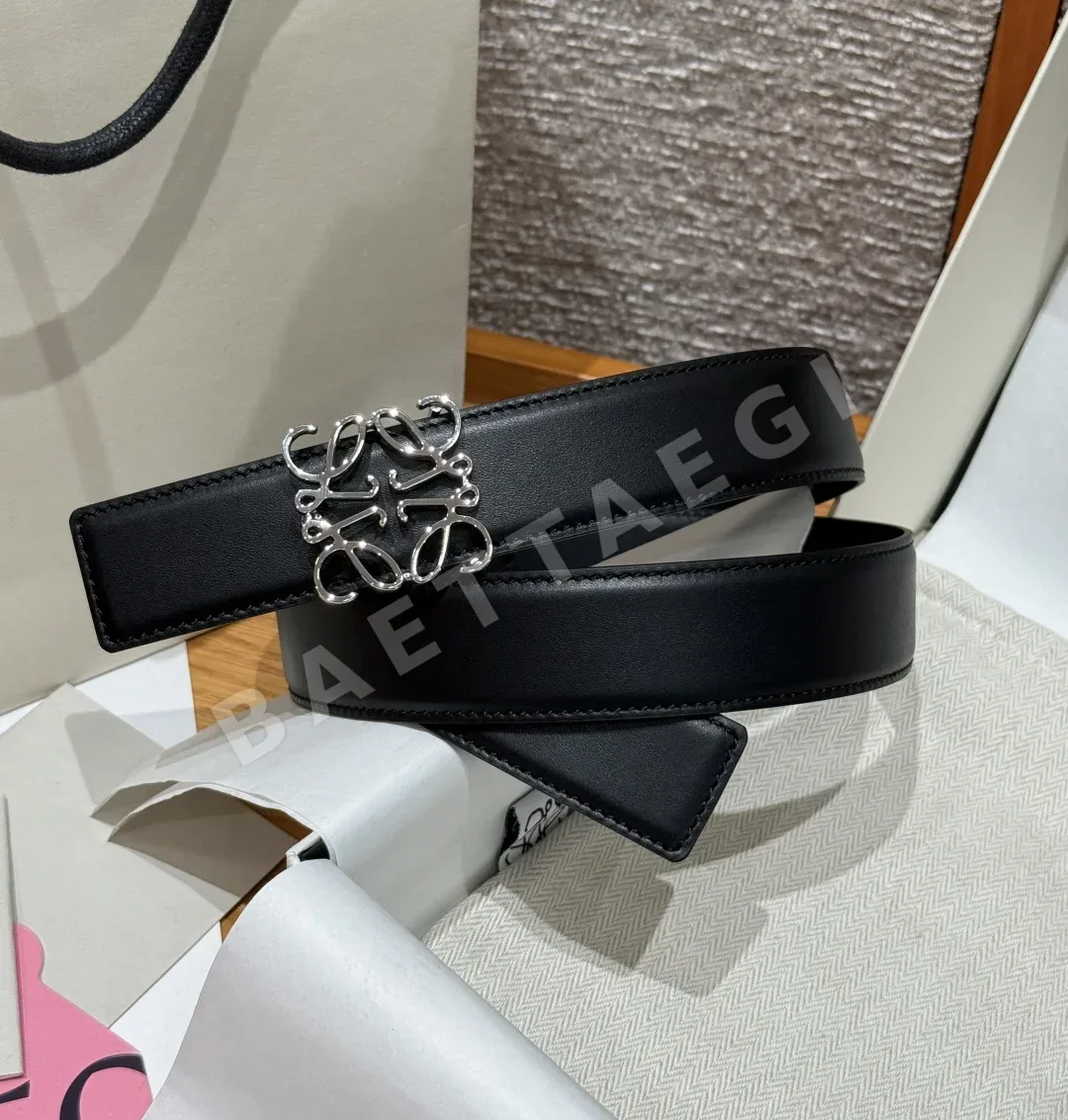 로에베 아나그램 양면 가죽 벨트 상세 이미지 2