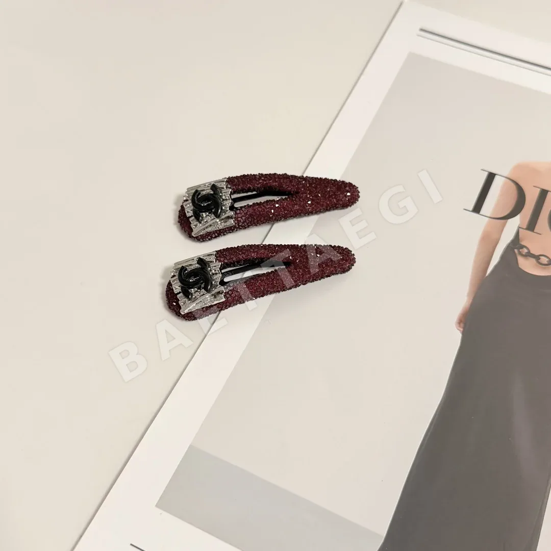 샤넬 빈티지 레트로 헤어클립 세트 182743