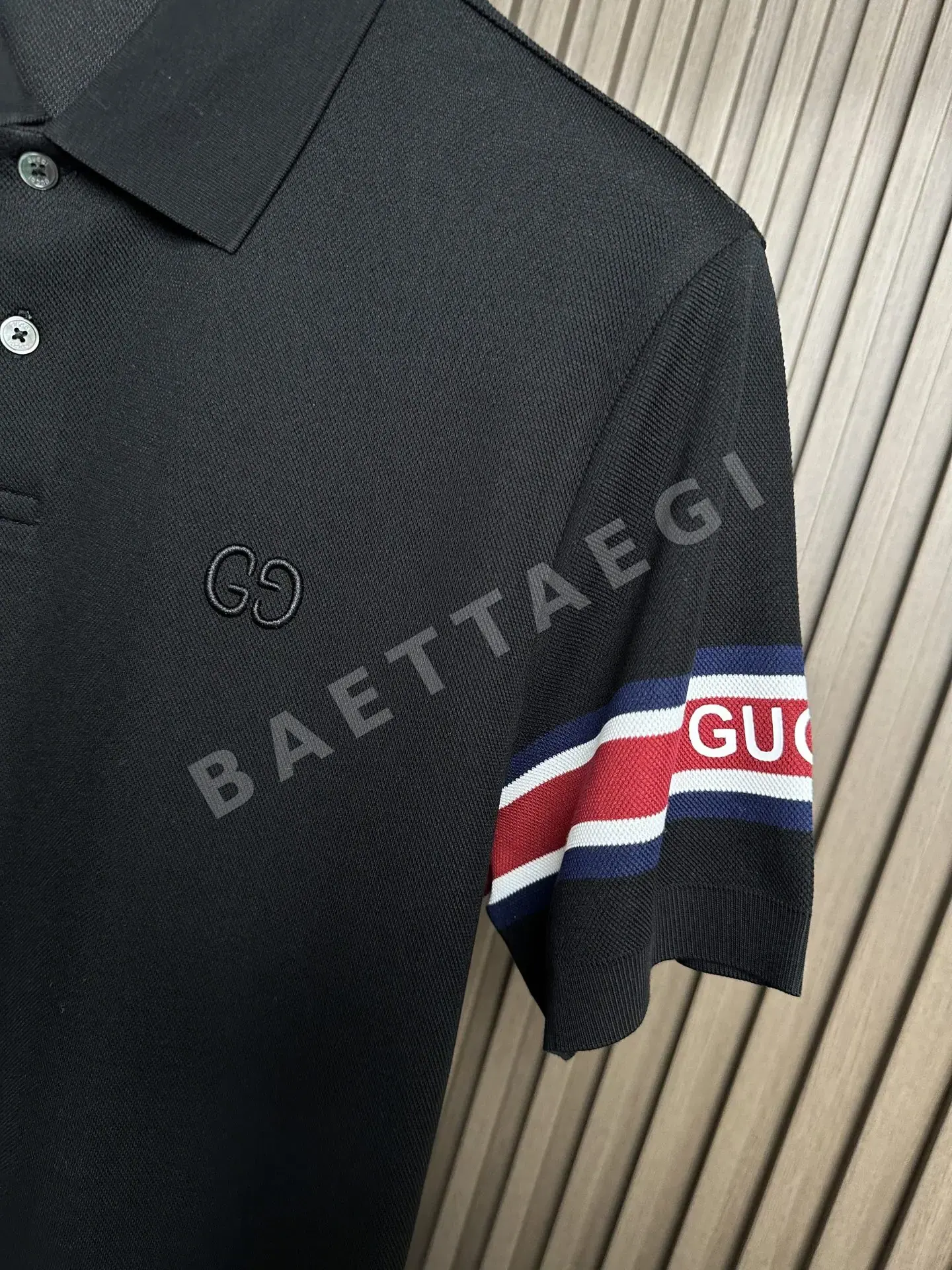 구찌 더블 G 로고 자수 반팔 폴로셔츠 상세 이미지 6