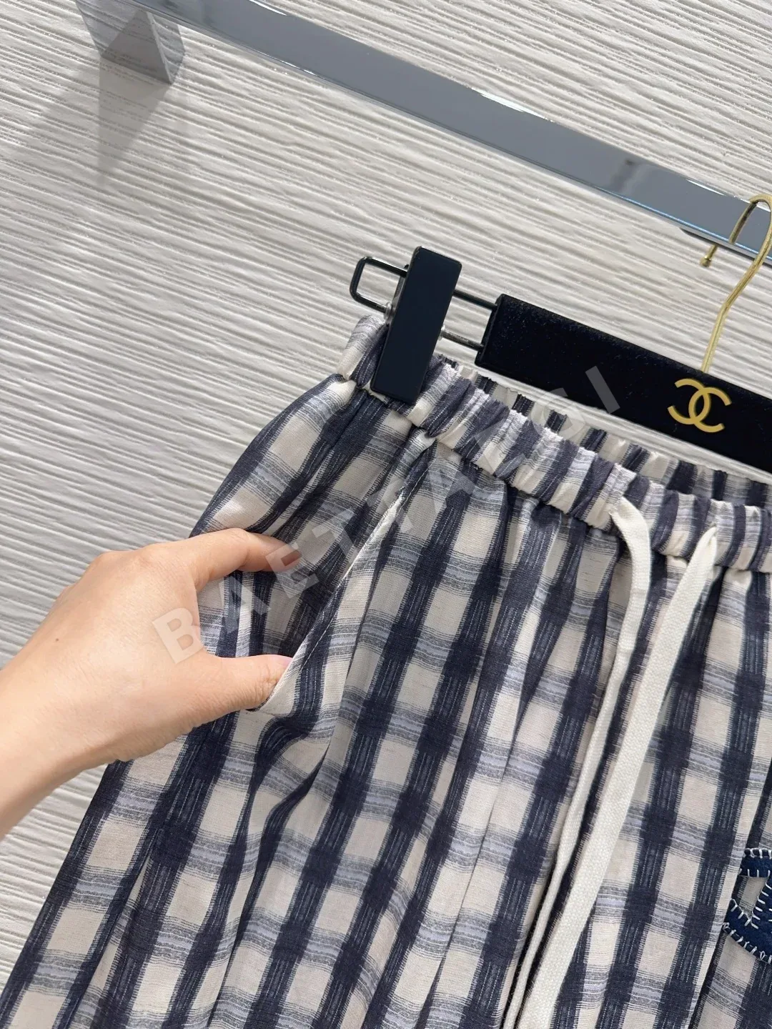 샤넬 여성 린넨 바지 상세 이미지 3