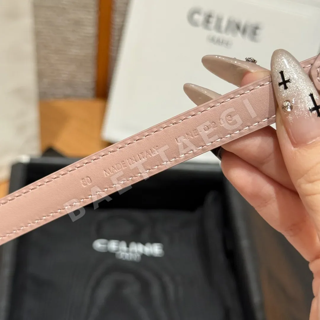 셀린느 라펠 버클 가죽 벨트 13MM 상세 이미지 6