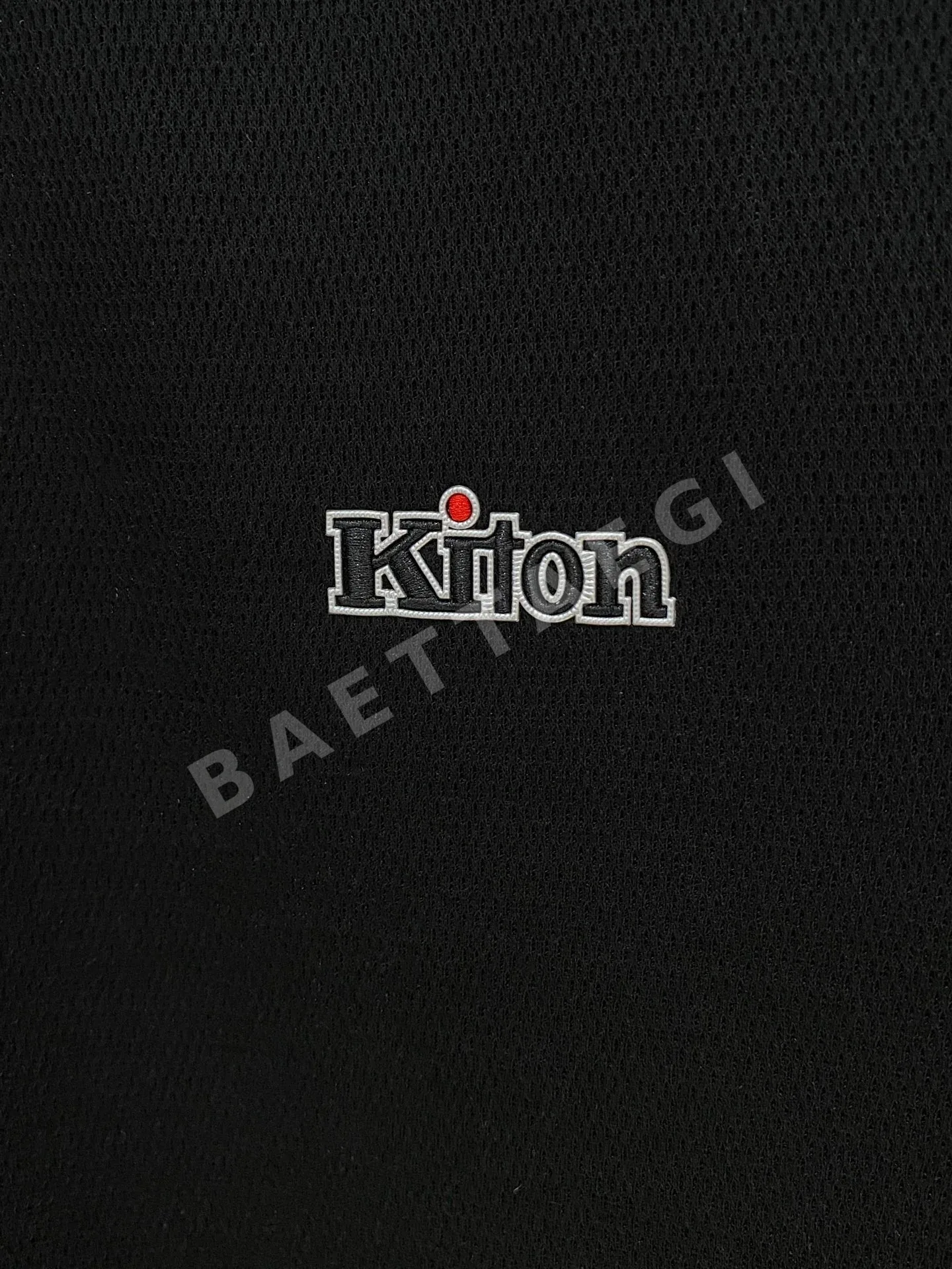 키톤 니트 밑단 린넨 남성 반팔 티셔츠 상세 이미지 5