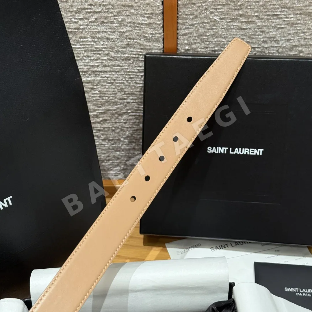 생로랑 카프스킨 양면 벨트 사각 버클 상세 이미지 8