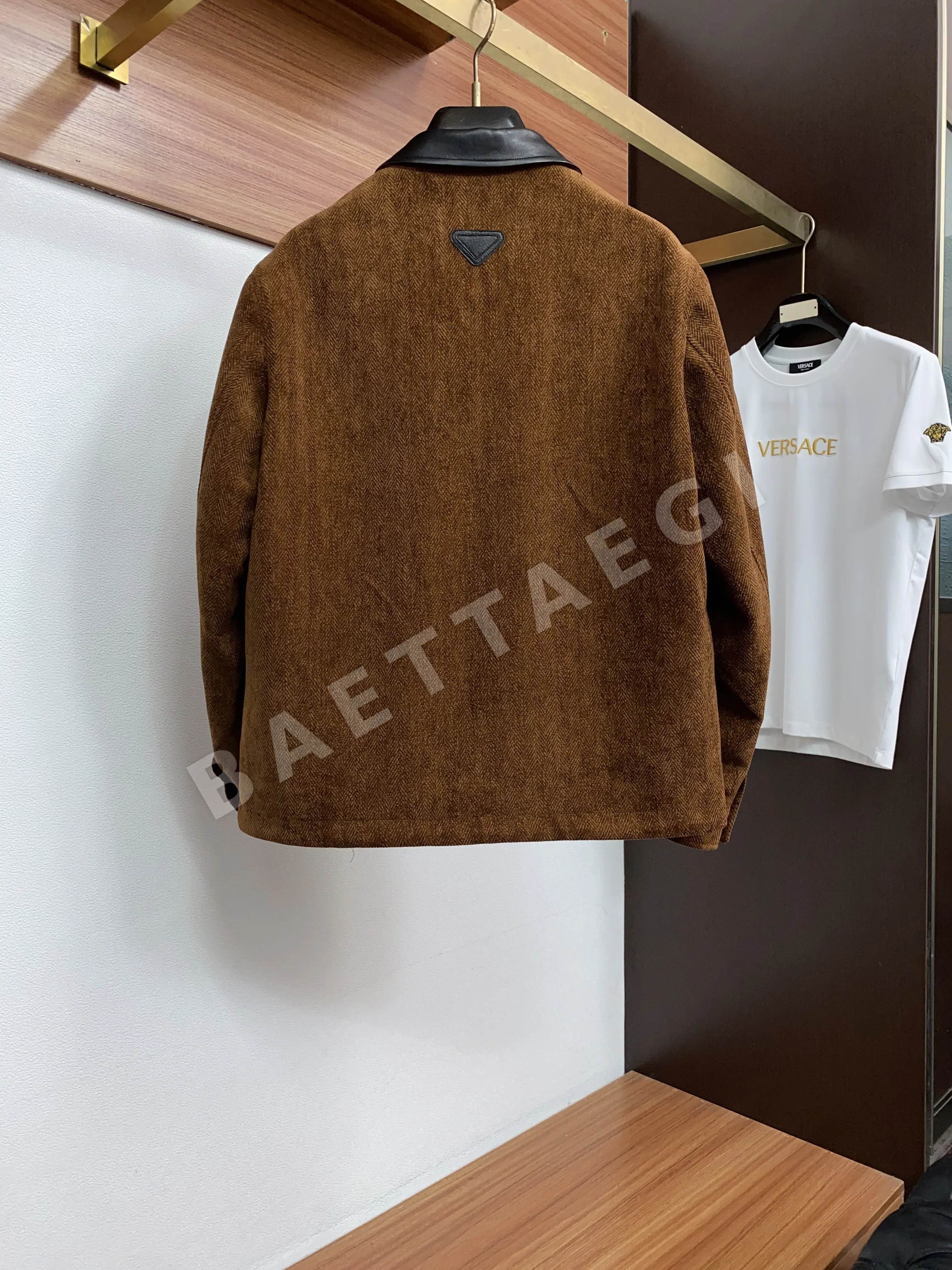 프라다 컬러블록 라펠 남성 자켓 상세 이미지 20