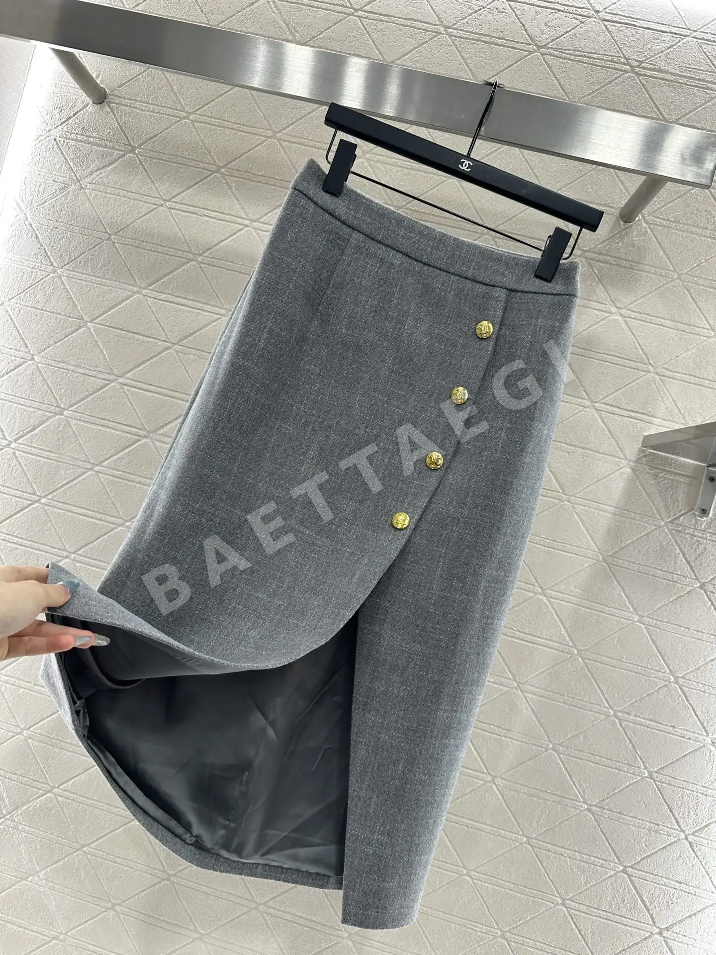 셀린느 패치워크 소매 재킷 스커트 상세 이미지 7