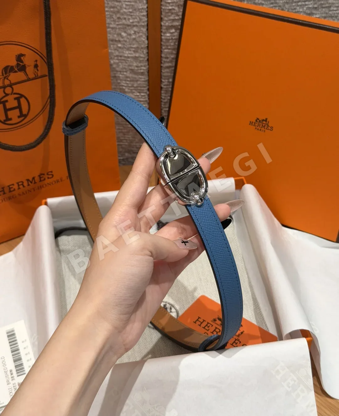 에르메스 H 버클 엡솜 카프 벨트 상세 이미지 2