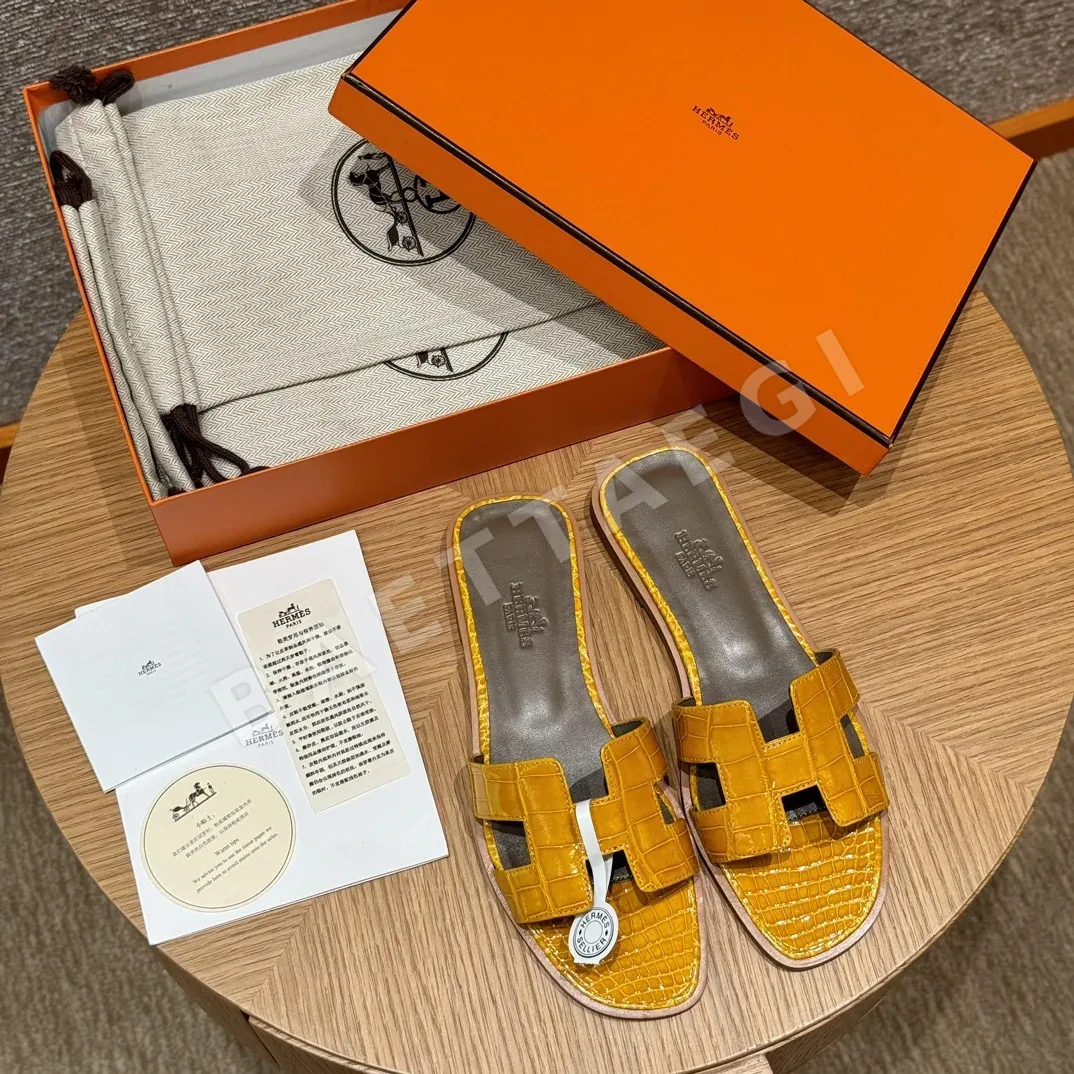 에르메스 오란 악어가죽 샌들 상세 이미지 3