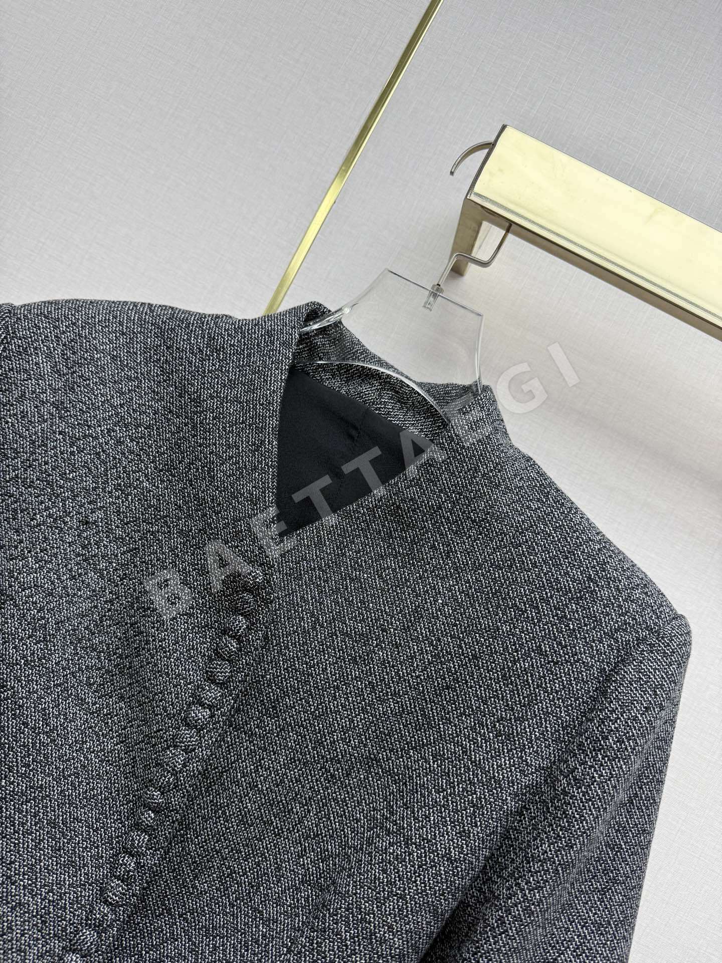 발망 V넥 노카라 울 자켓 상세 이미지 3