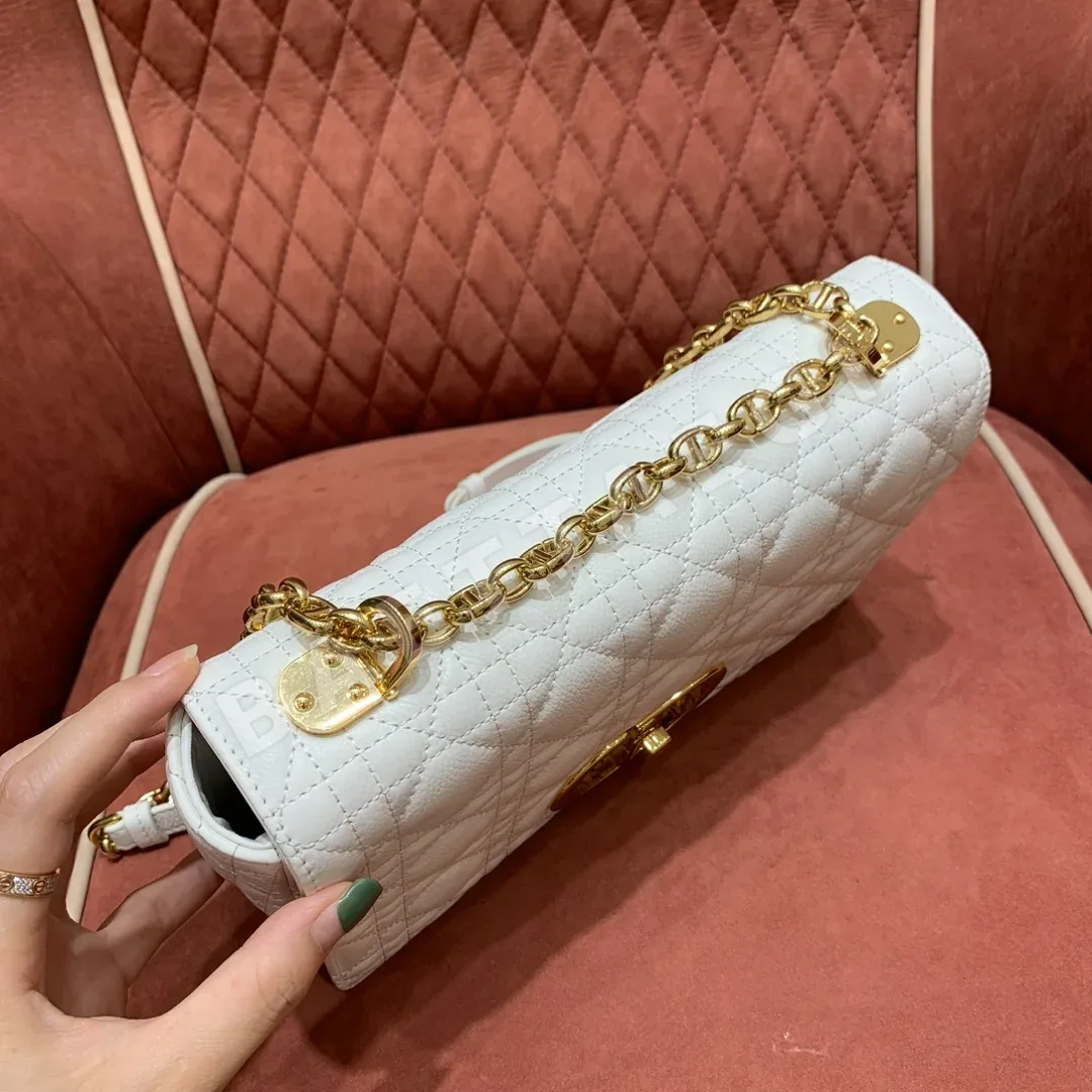 디올 카로 미디엄 카프스킨 핸드백 상세 이미지 3