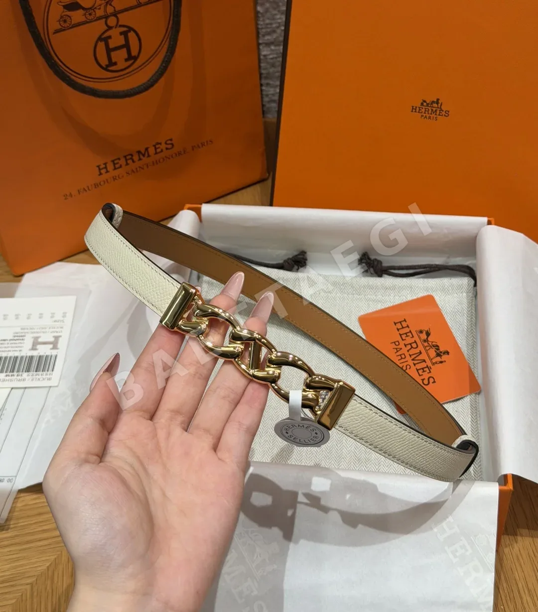 에르메스 H 브클릿 체인 단클 벨트 18mm 상세 이미지 2
