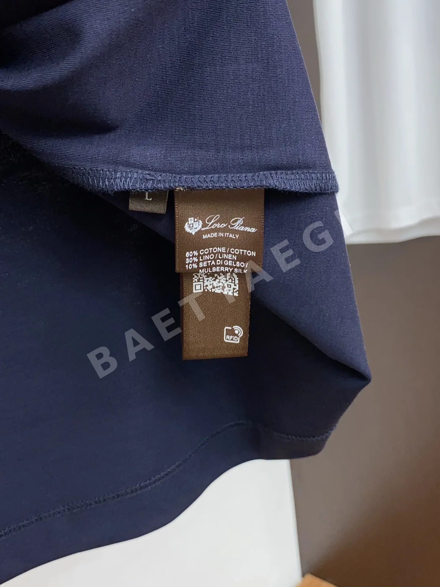 로로피아나 100수 머서린 반팔 티셔츠 상세 이미지 6
