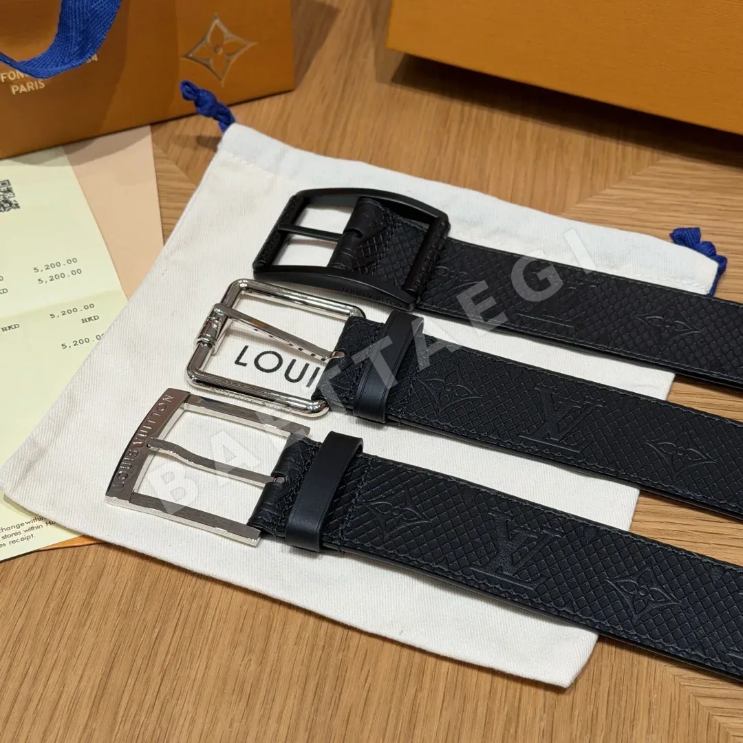 루이비통 모노그램 버클 양면 소가죽 벨트 상세 이미지 2