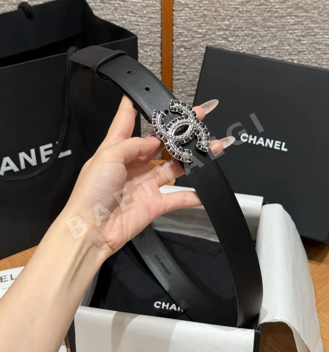 샤넬 클래식 더블 C 소가죽 벨트 상세 이미지 3