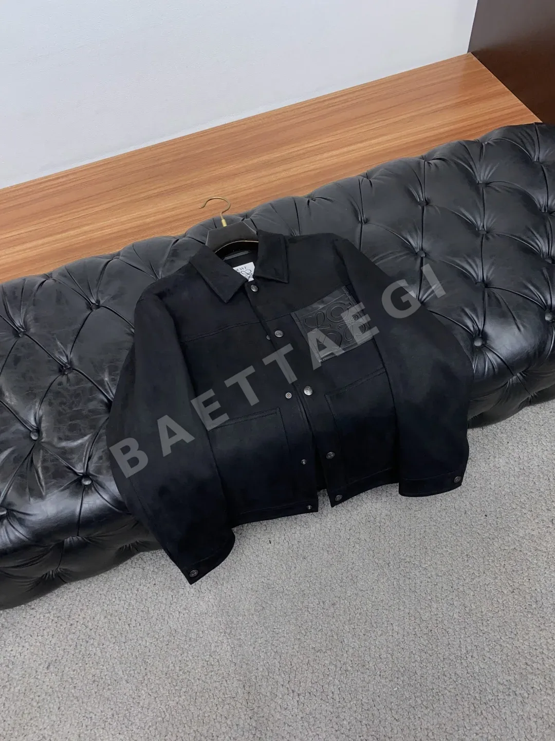 로에베 스웨이드 카라 남성 자켓 상세 이미지 6