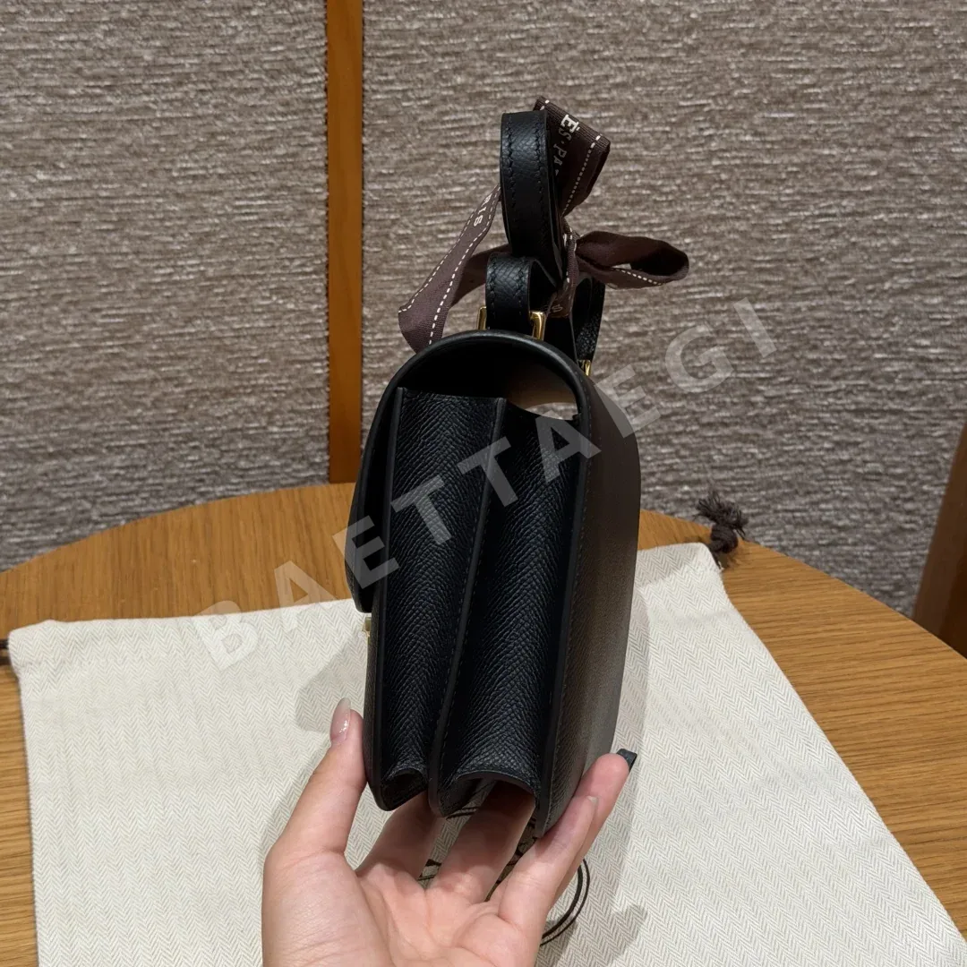 에르메스 콘스탄스 18 cm 블랙 앱송 가죽 가방 상세 이미지 4