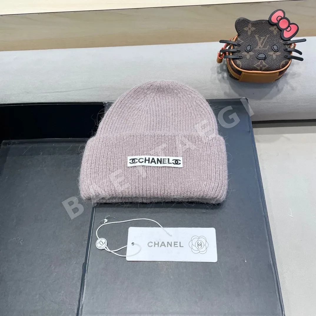 샤넬 더블 C 니트 비니 모자 185665
