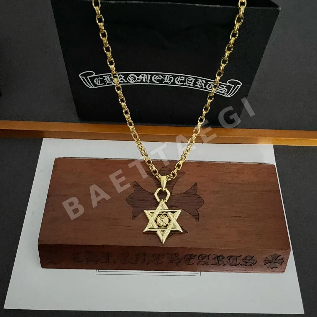 크롬하츠 육각별 펜던트 목걸이 상세 이미지 4