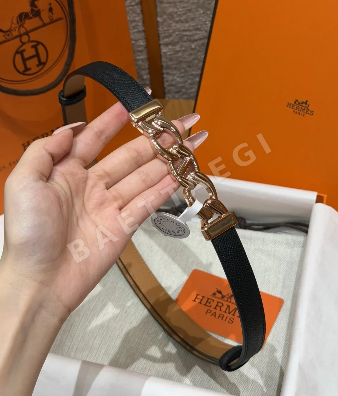에르메스 H체인 단클 18mm 벨트 상세 이미지 3