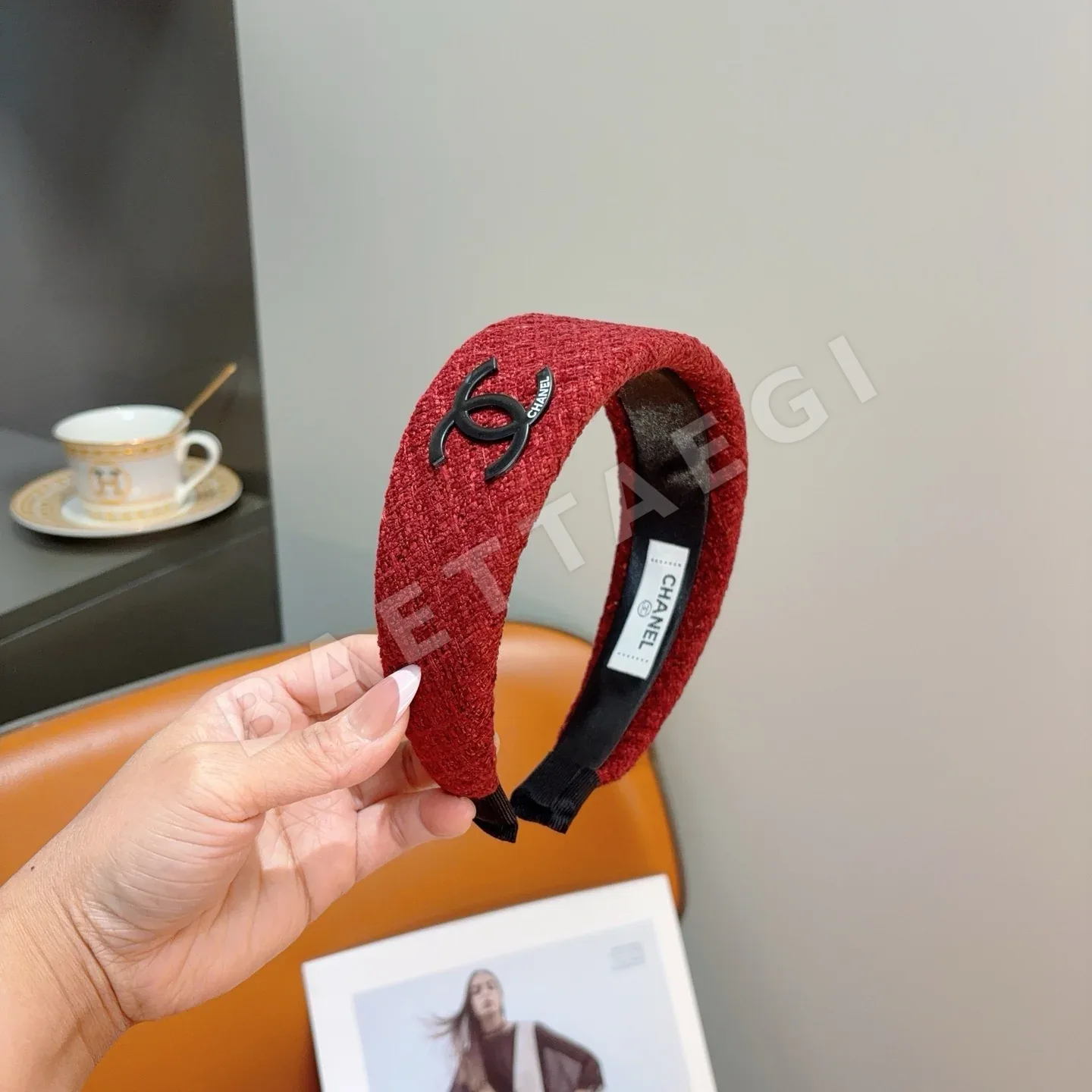 샤넬 레트로 디자인 헤어밴드 상세 이미지 2
