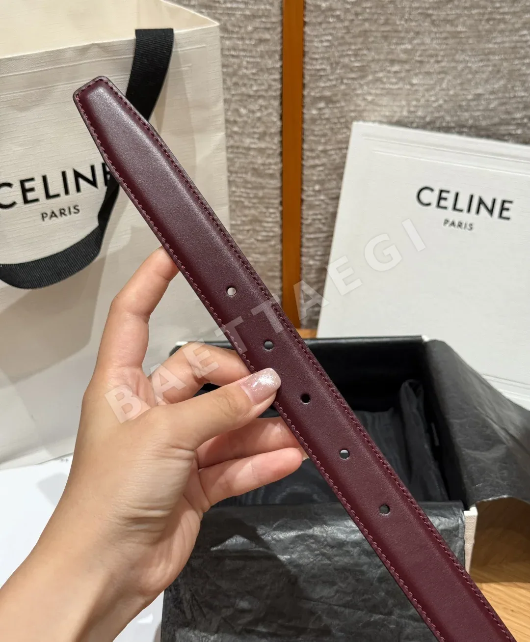 셀린느 트리옴프 코어 2.5 cm 벨트 상세 이미지 8