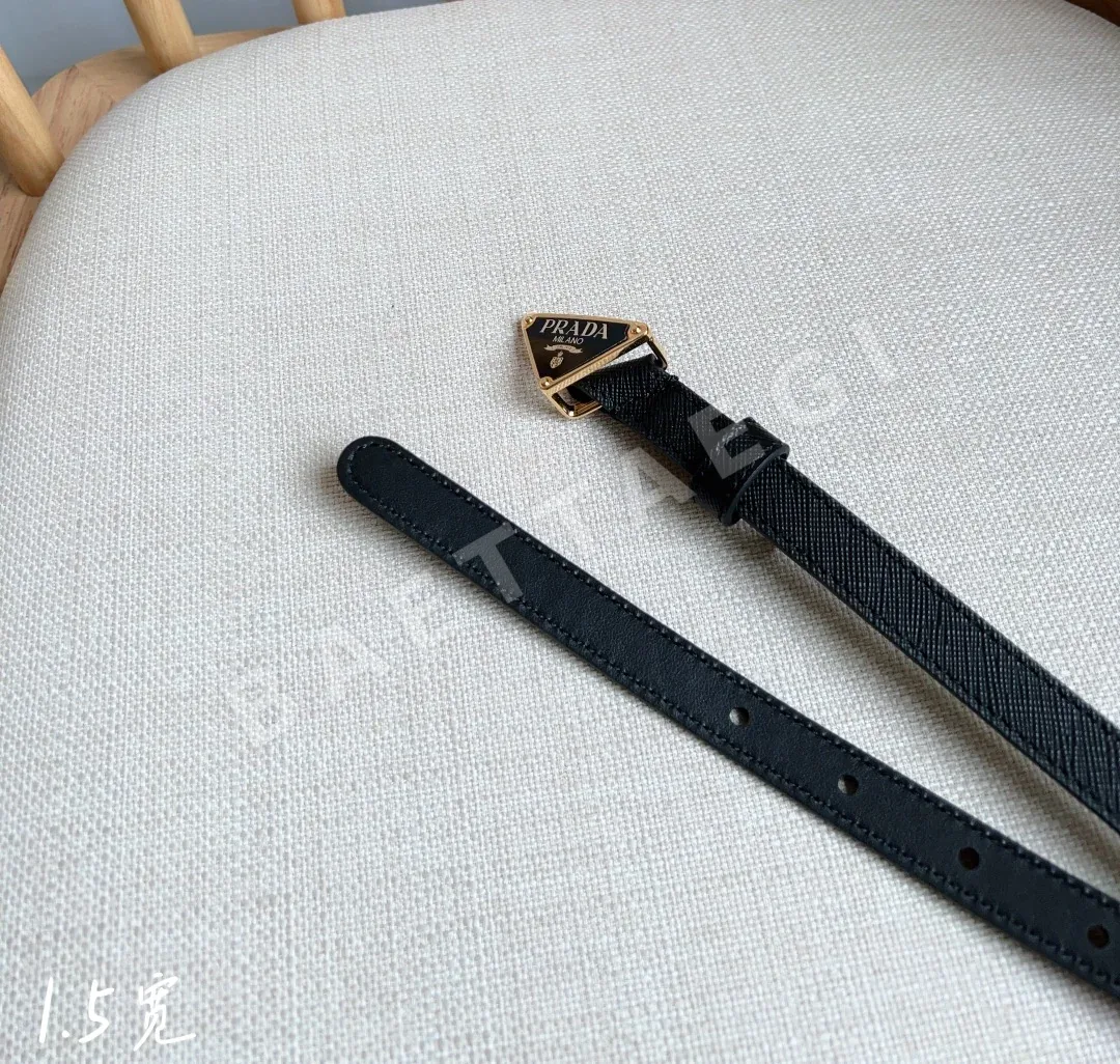 프라다 삼각 로고 메탈 버클 벨트 상세 이미지 7
