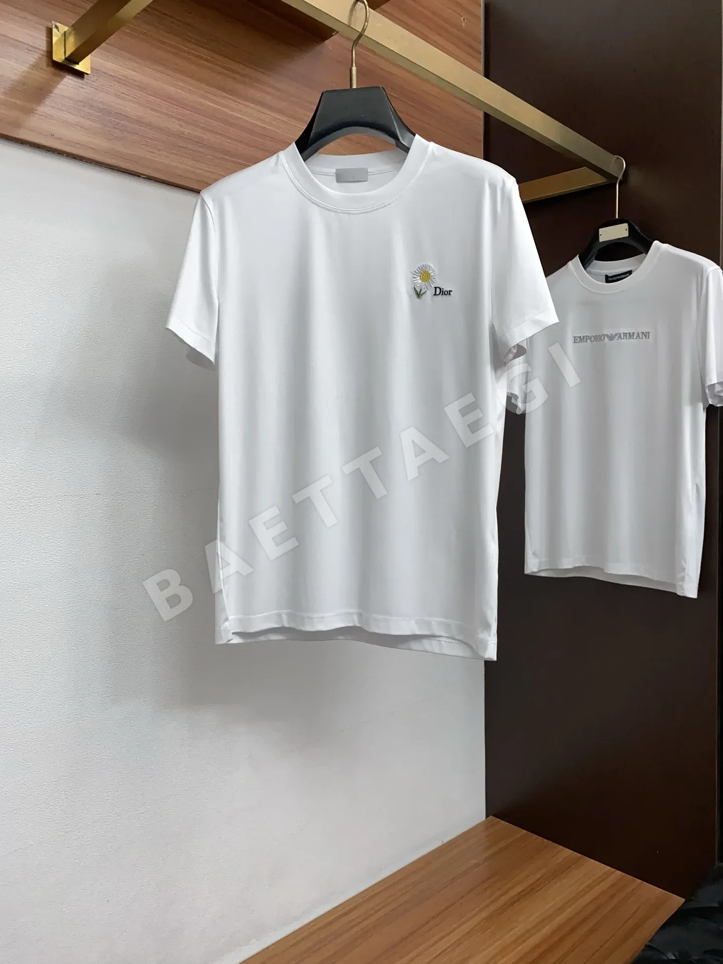 디올 남성 머서라이즈드 코튼 반팔 티셔츠 47283