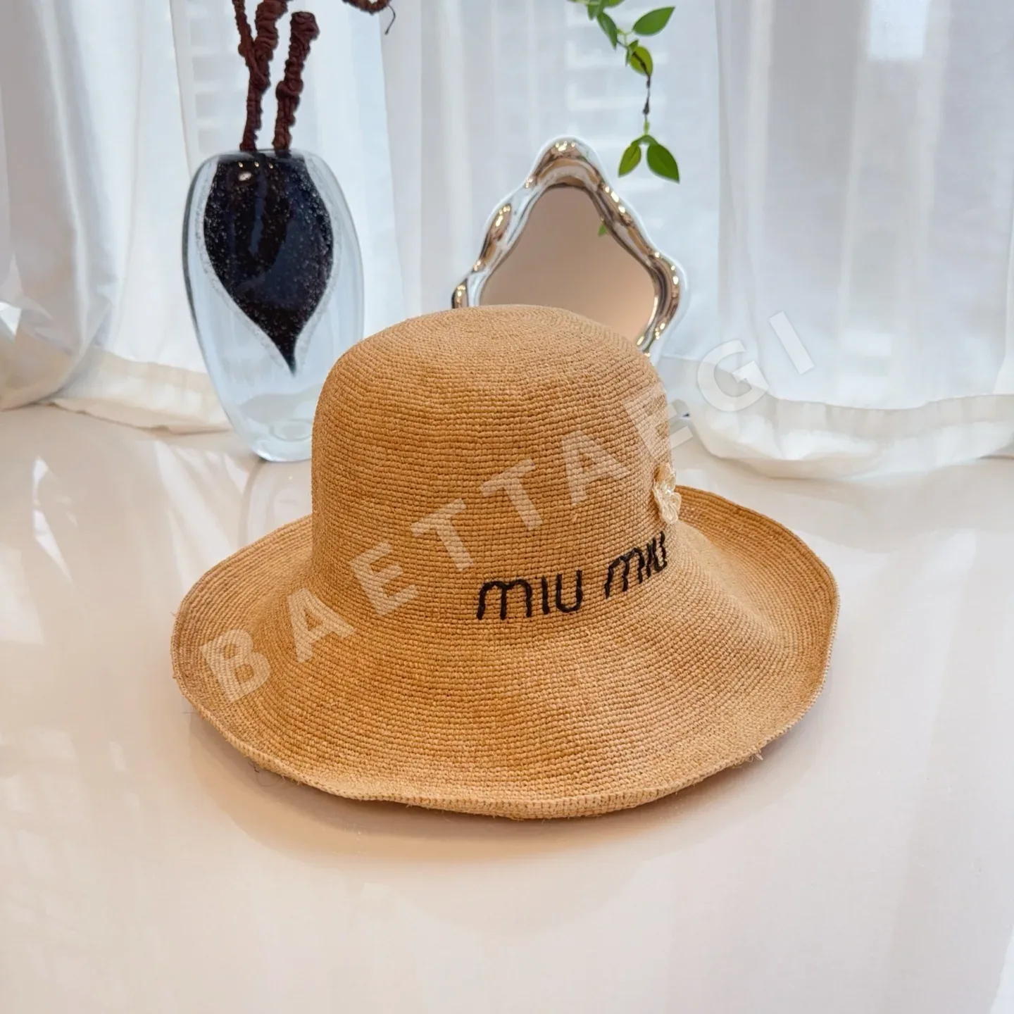 미우미우 모자 80847 Miu Miu Cap 상세 이미지 4
