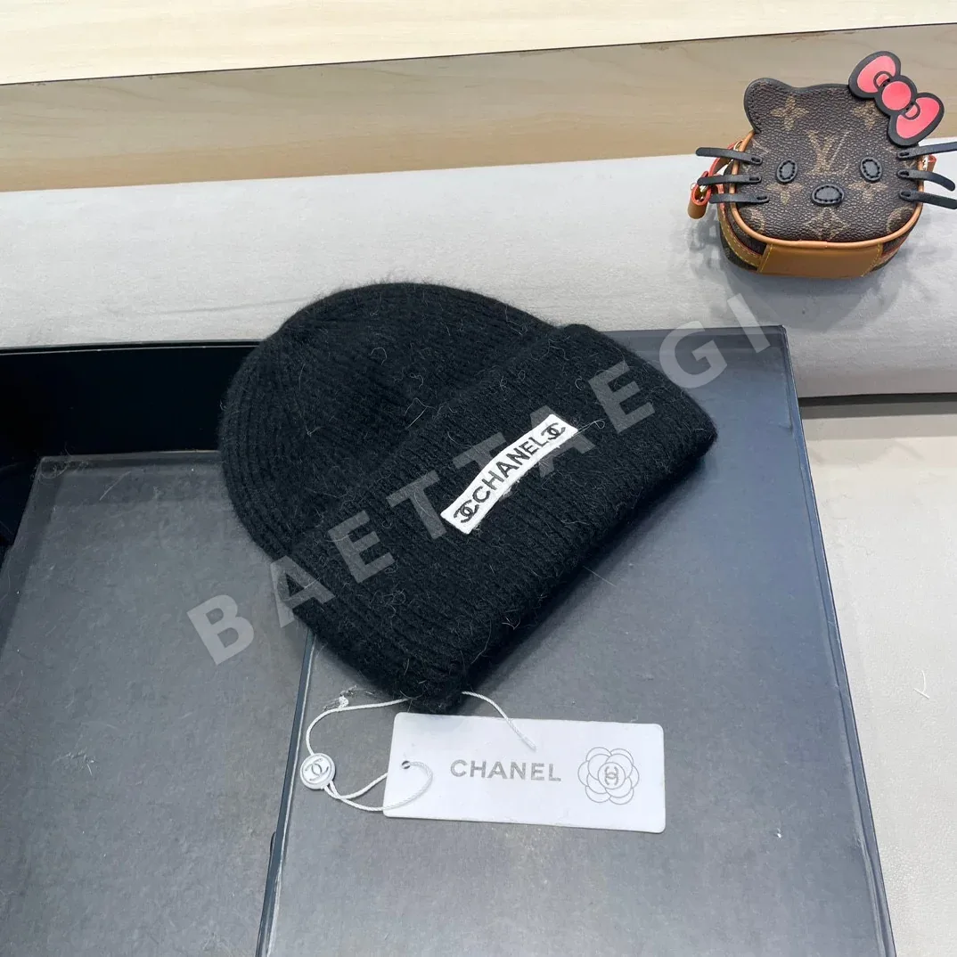샤넬 더블 C 니트 비니 모자 상세 이미지 3