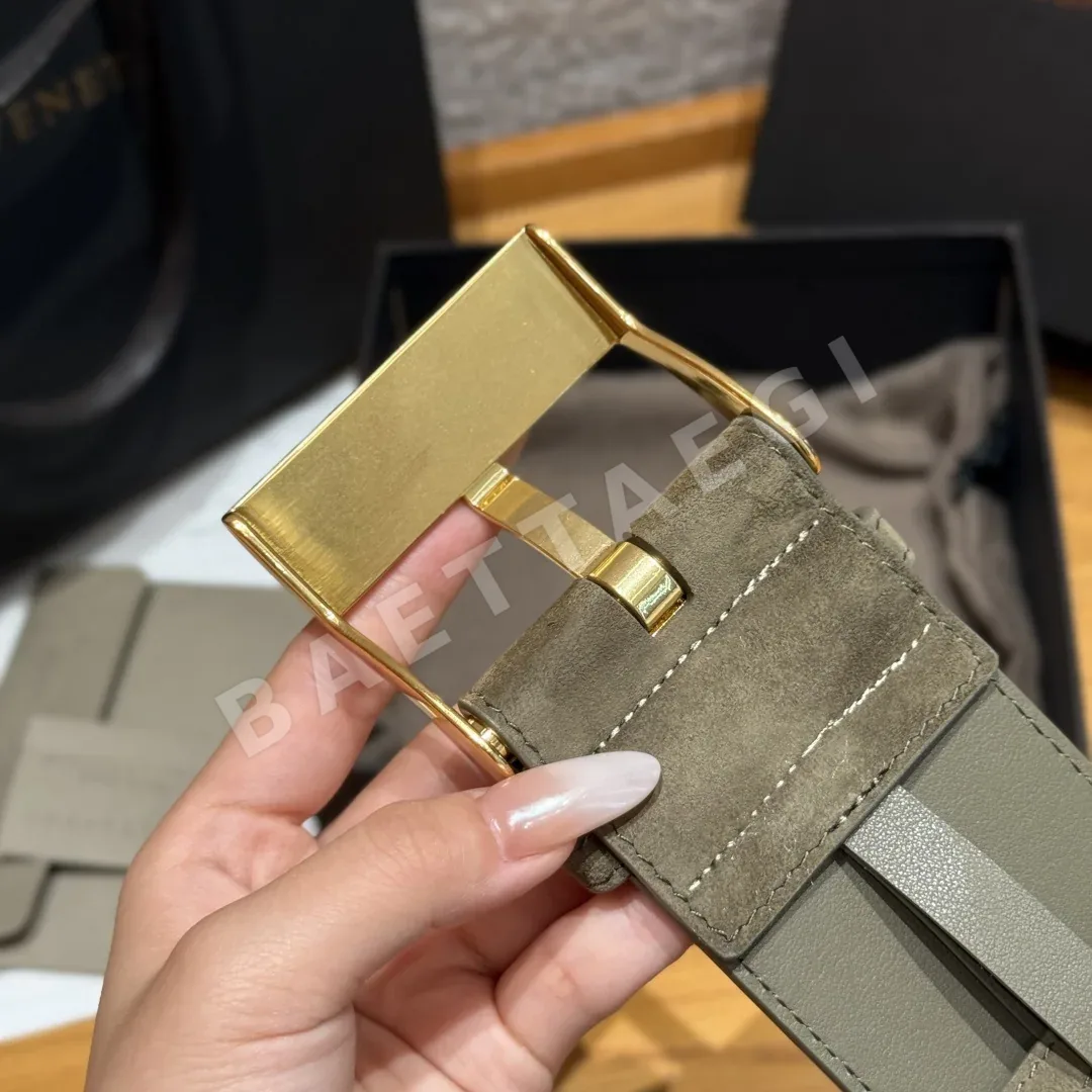 보테가베네타 인트레치아토 스웨이드 벨트 60mm 상세 이미지 6