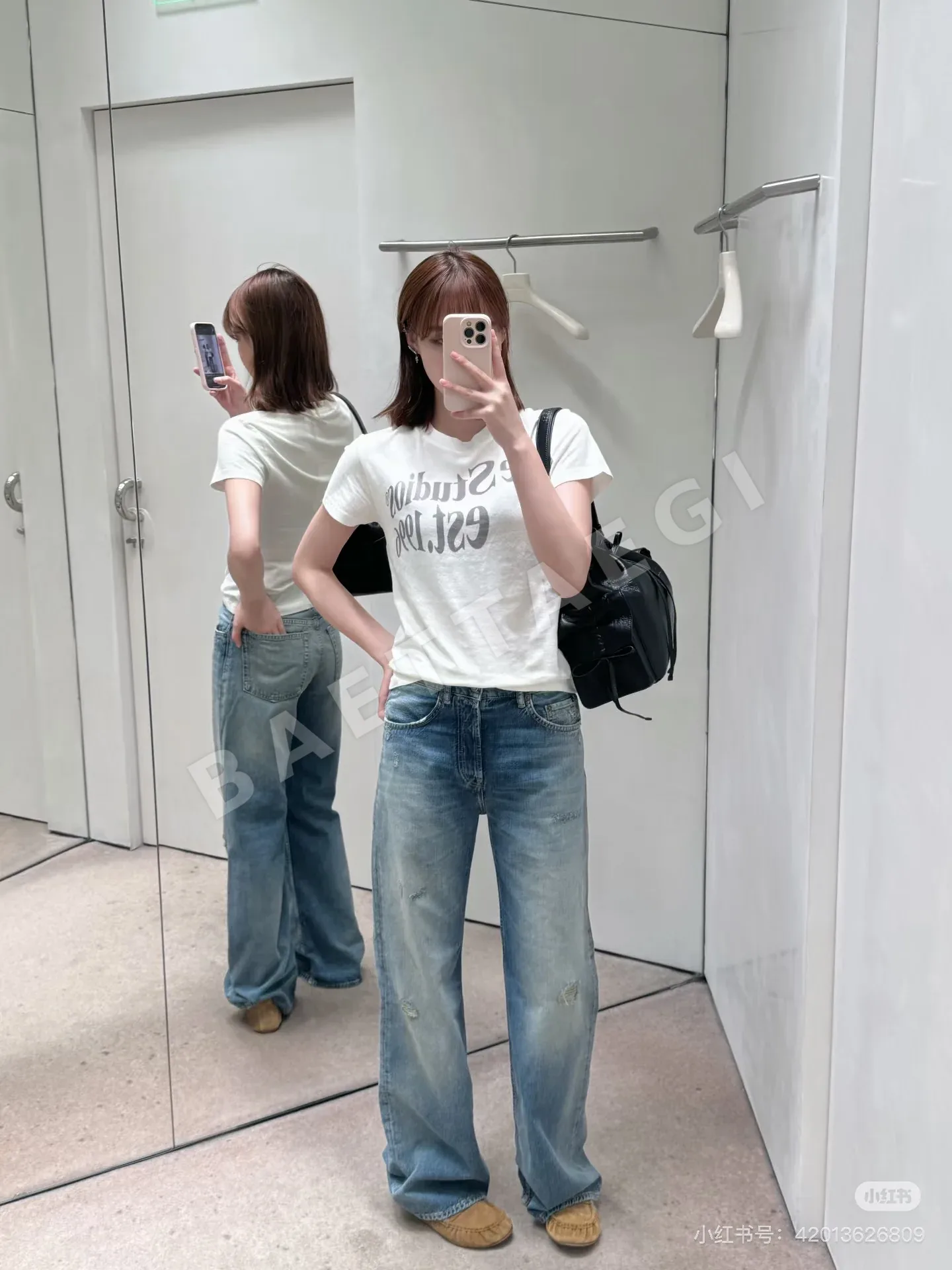 디올 여성 크루넥 코튼 반팔 티셔츠 상세 이미지 2