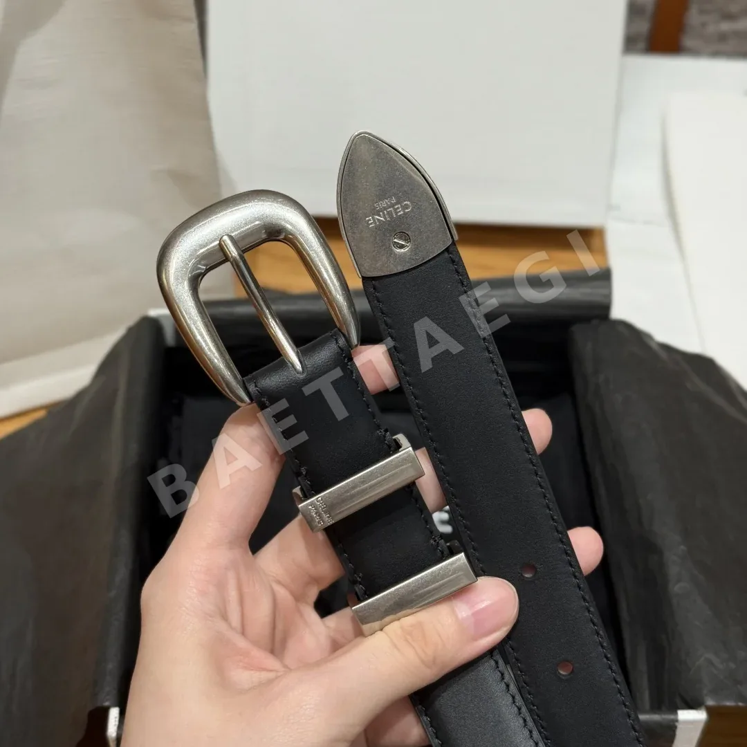셀린느 미디엄 소가죽 웨스턴 벨트 상세 이미지 3