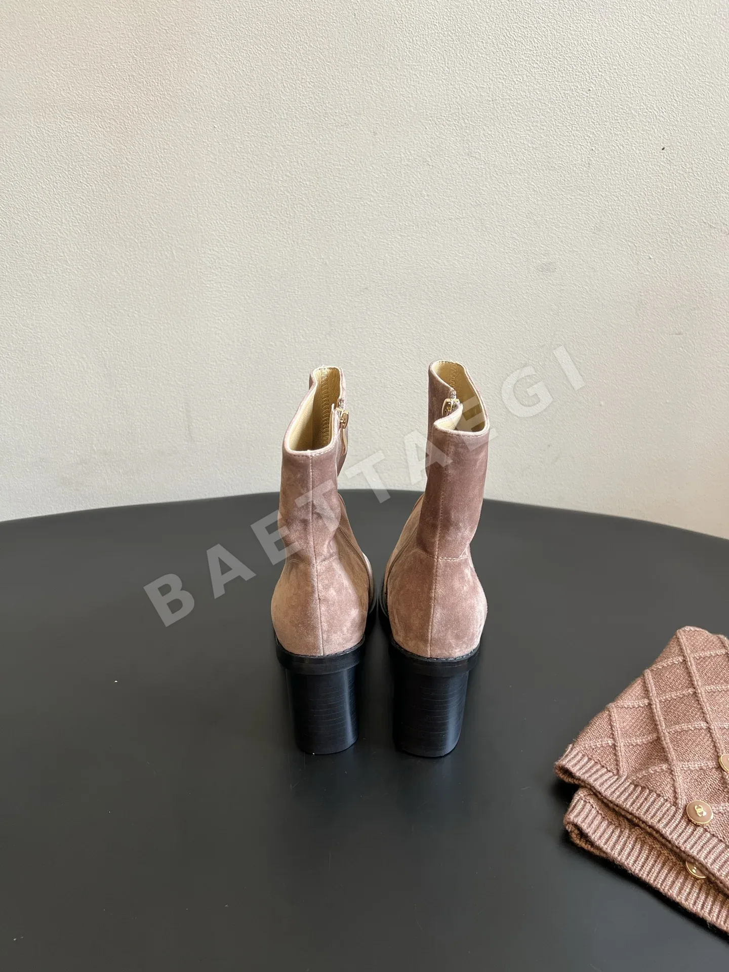 샤넬 부츠 여성 가죽 니트 삭스 라이너 상세 이미지 4
