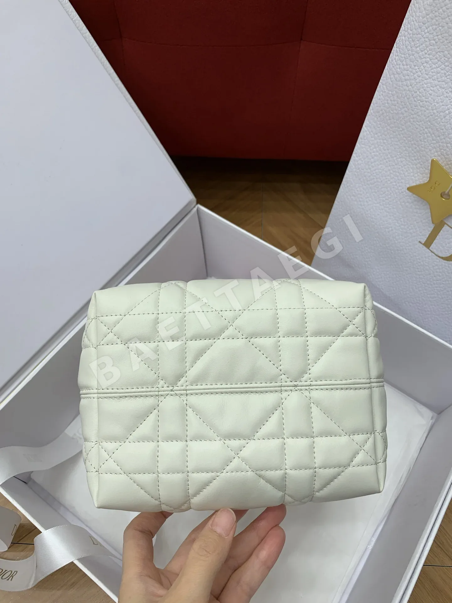 디올 뚜주흐 세로형 소형 가죽 핸드백 상세 이미지 6