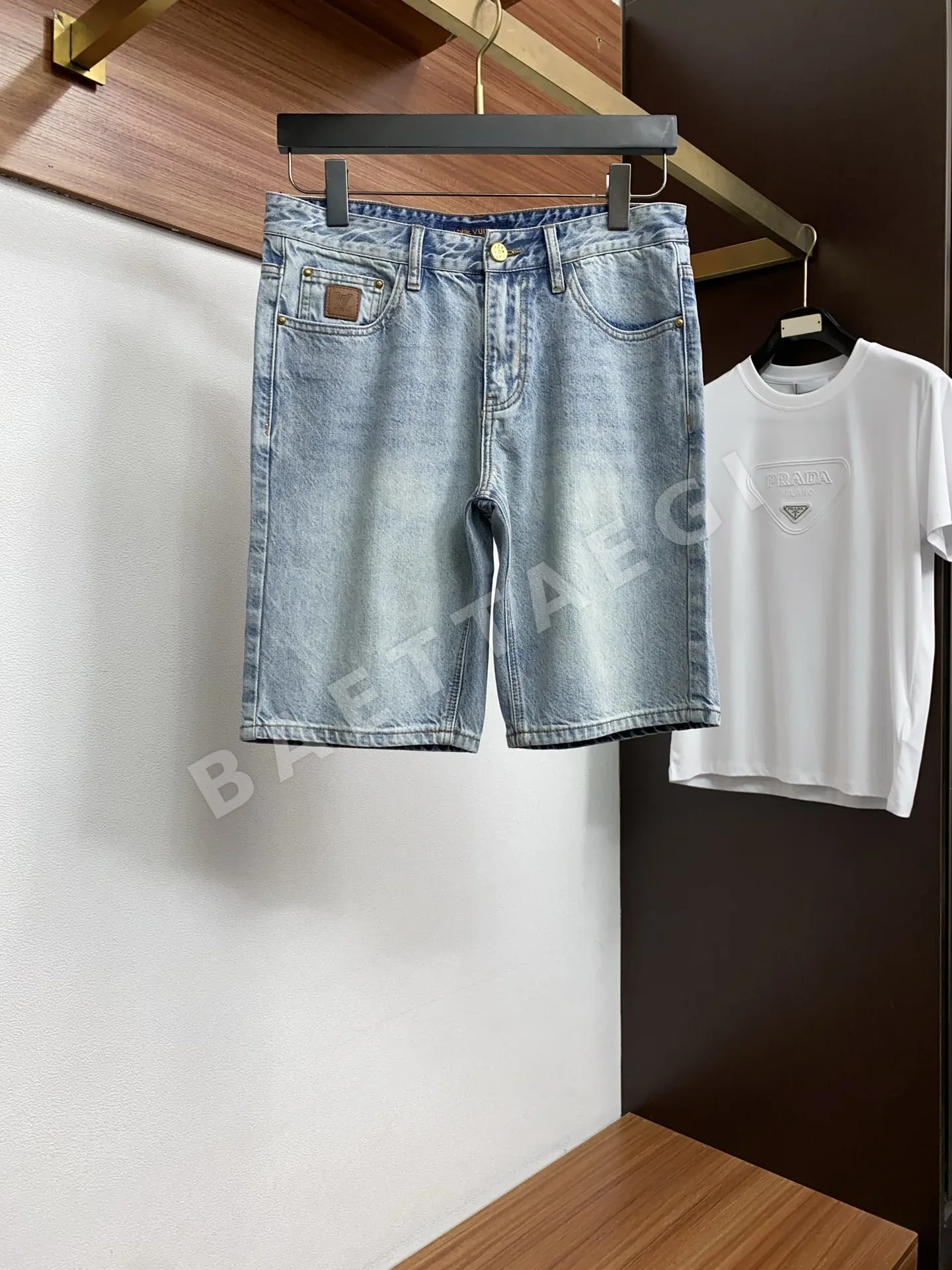 루이비통 데님 남성 반바지 53082
