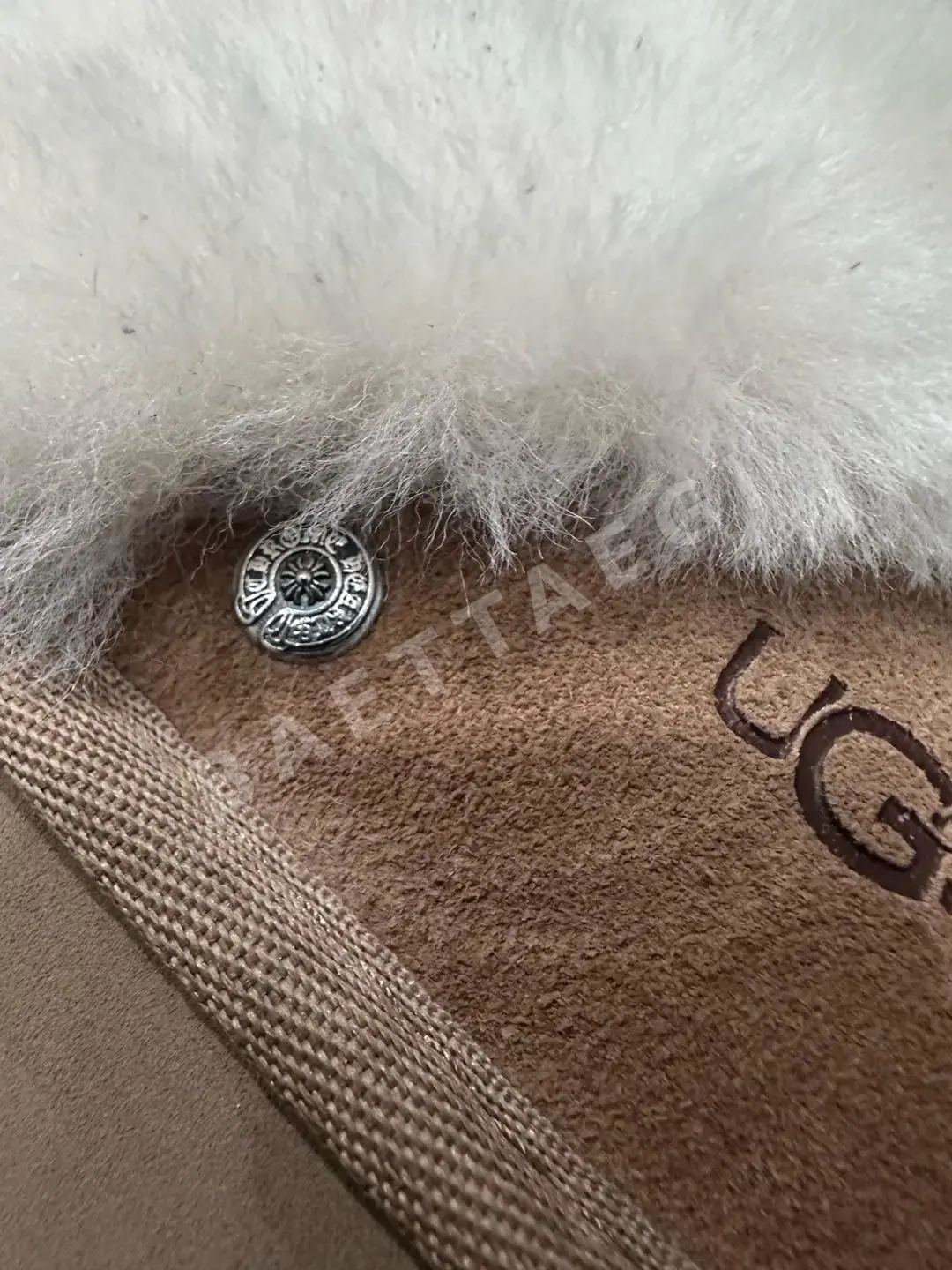 크롬하츠 샌들 여성 카키 시어링 상세 이미지 6