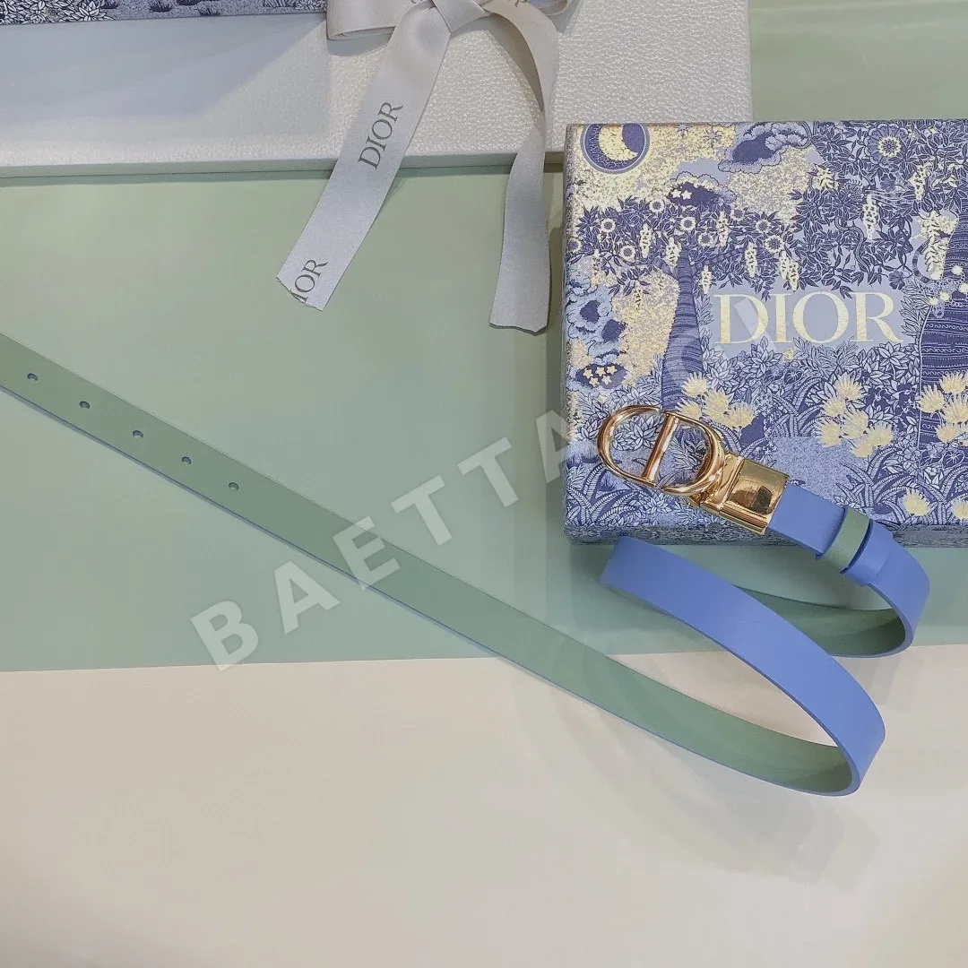 디올 23 30 몽테뉴 CD 로고 카프스킨 벨트 상세 이미지 3