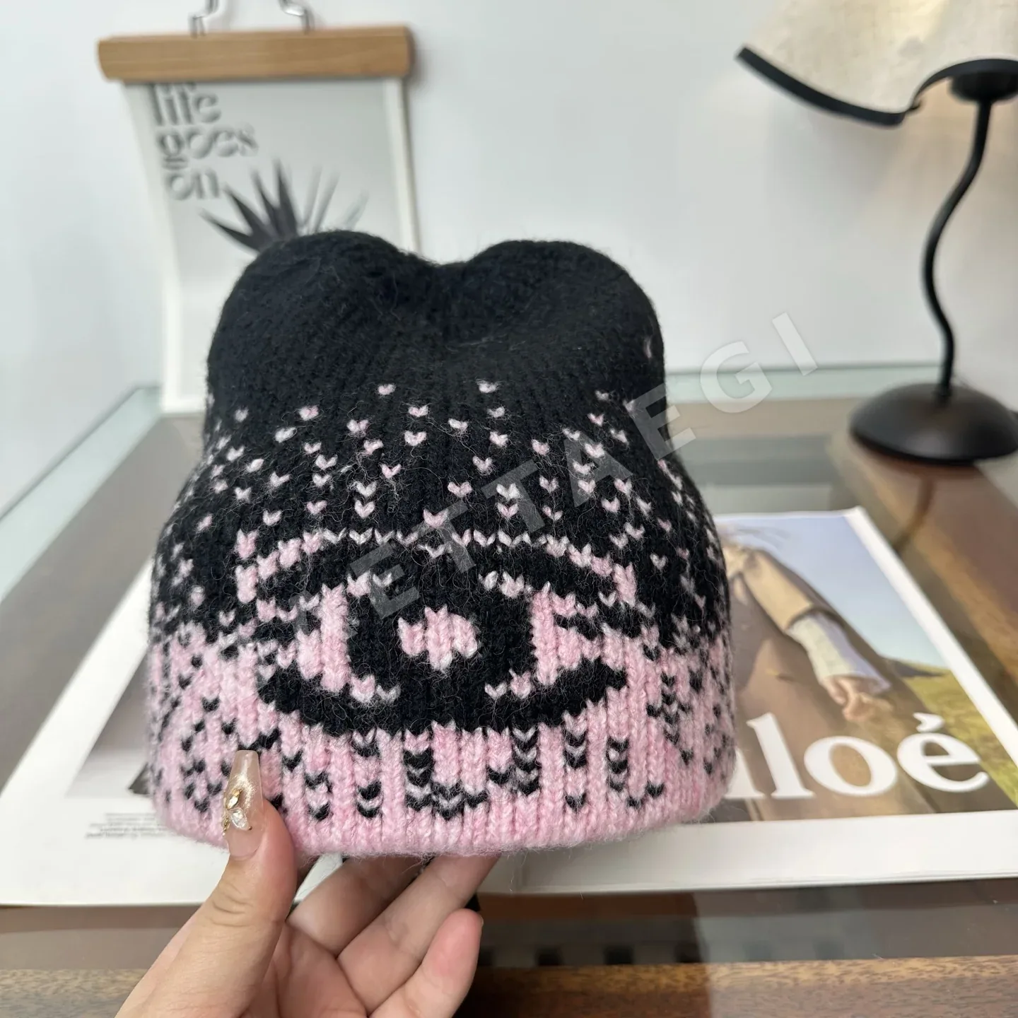 샤넬 니트 비니 모자 상세 이미지 9