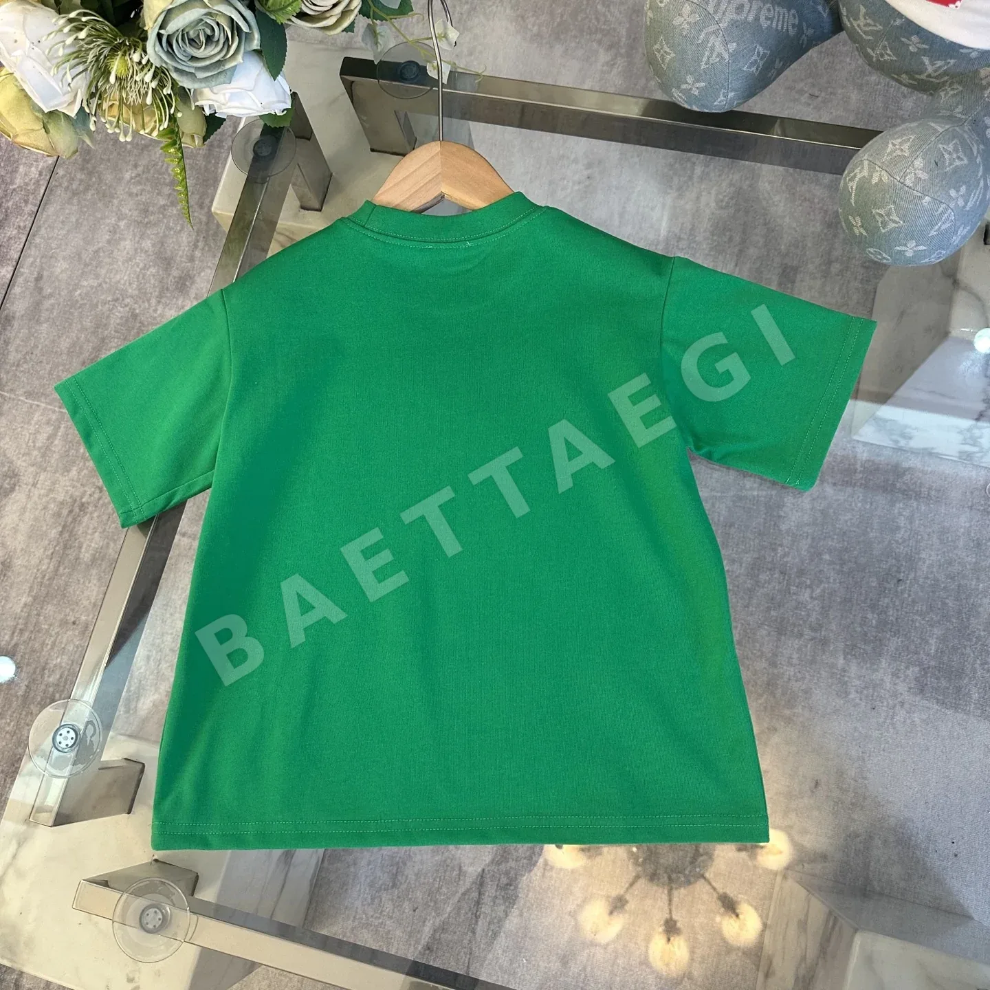 구찌 GUCCI* *Qi 2026 早春子供服 新作 半袖 新年プリント 発泡Tシャツ、オリジナル品質、230g ヘビーウェ 상세 이미지 8