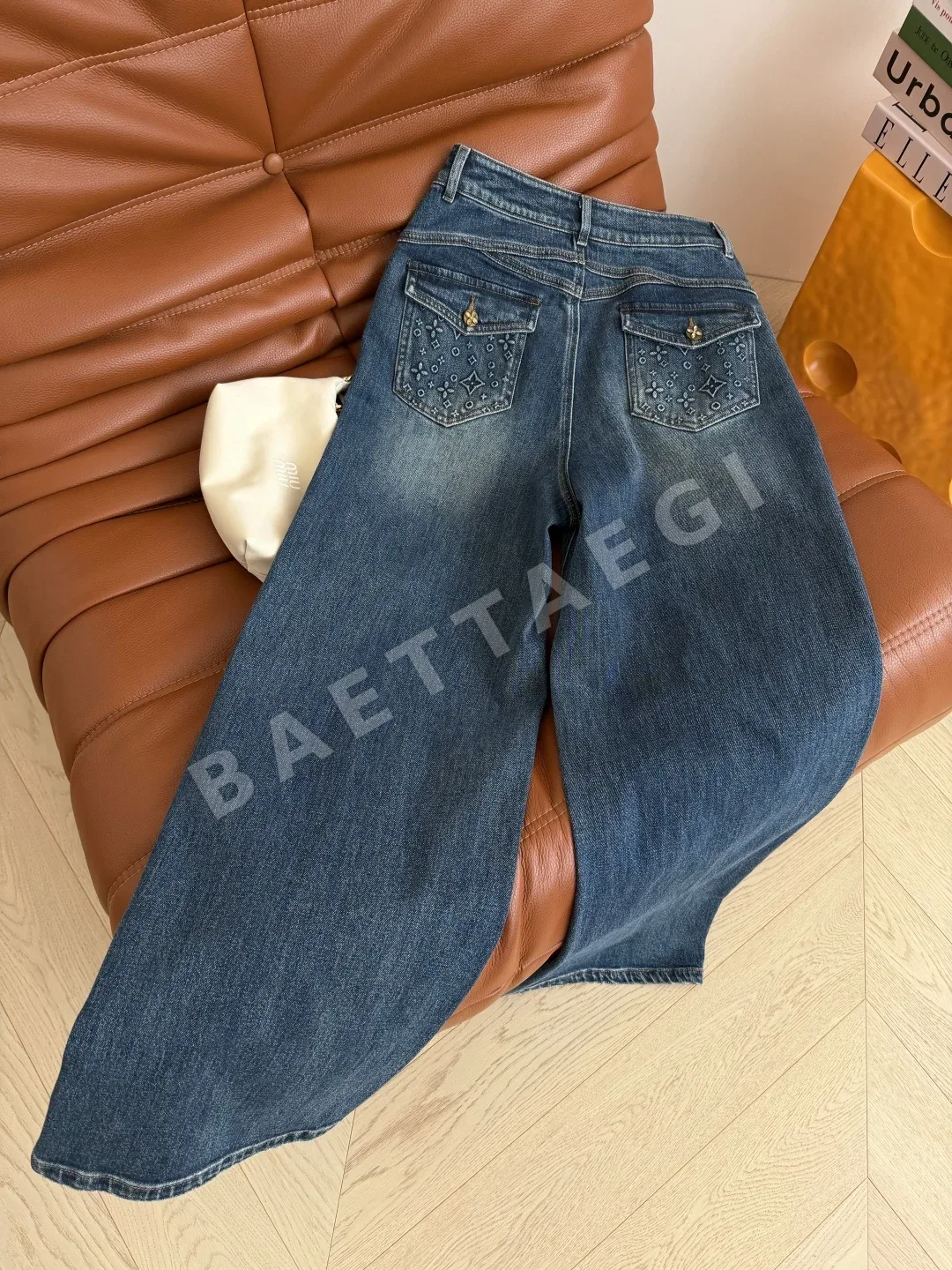 루이비통 모노그램 패턴 더블 포켓 여성 바지 상세 이미지 7