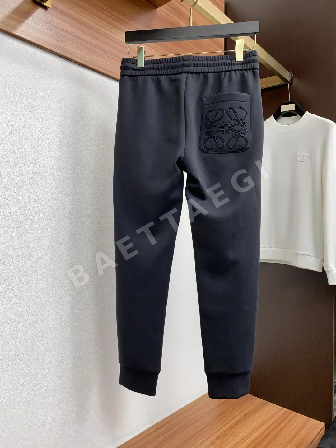 로에베 모달 블렌드 스트레이트 레그 남성 바지 상세 이미지 8