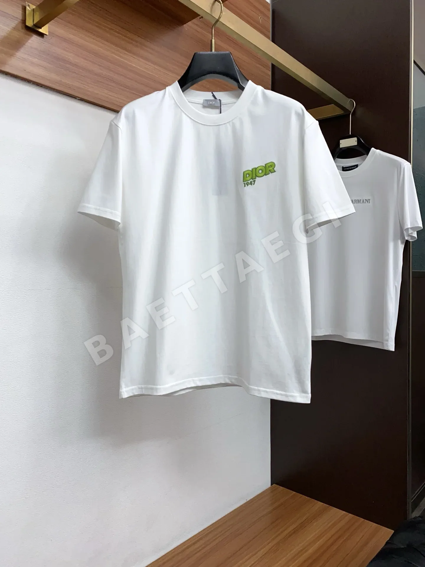 디올 크루넥 코튼 반팔 티셔츠 47436
